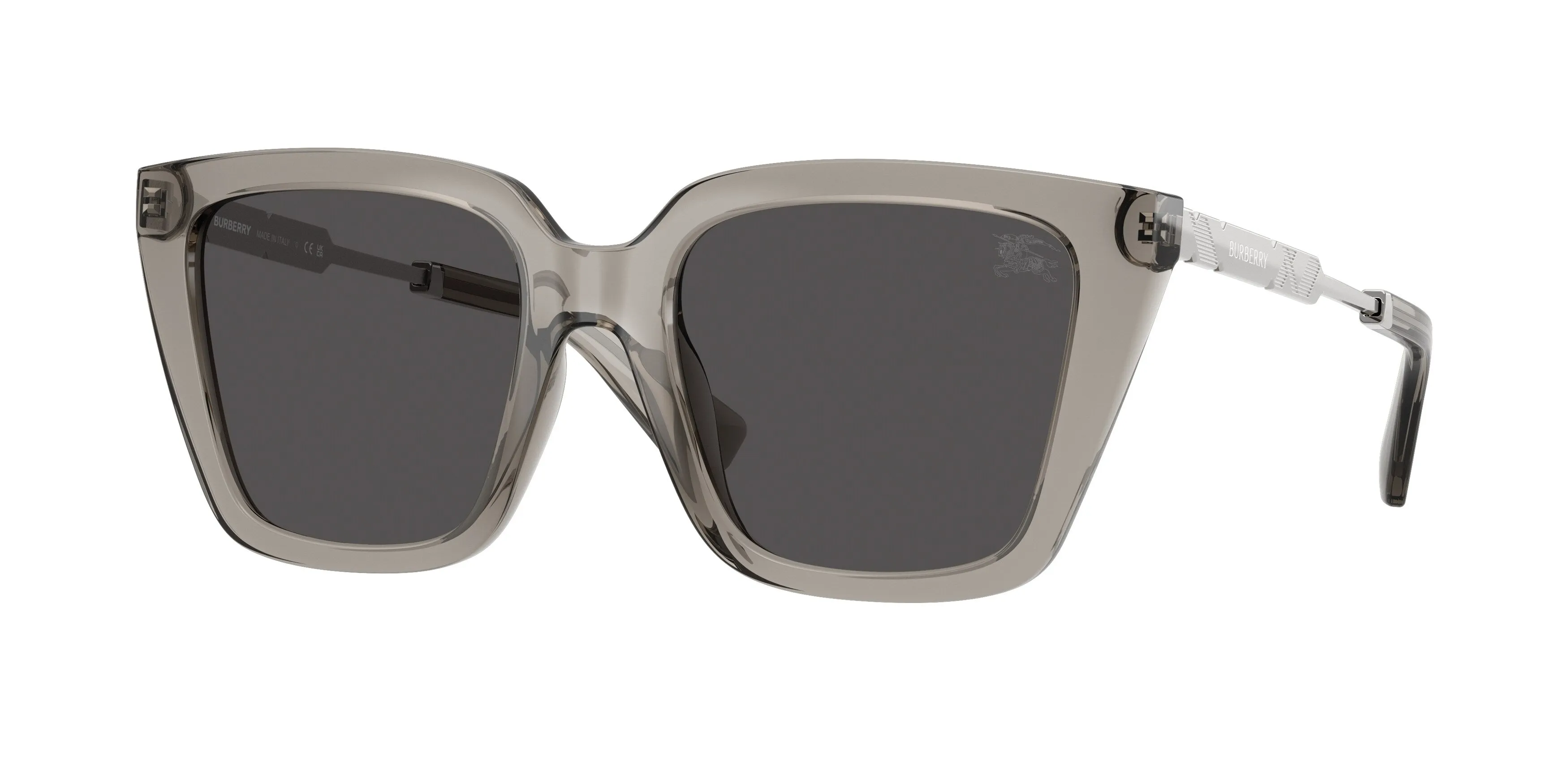 Burberry BE4473U 419787 Occhiali da sole Iniettato Grigio Grigio Squadrata Normale - immagine 1