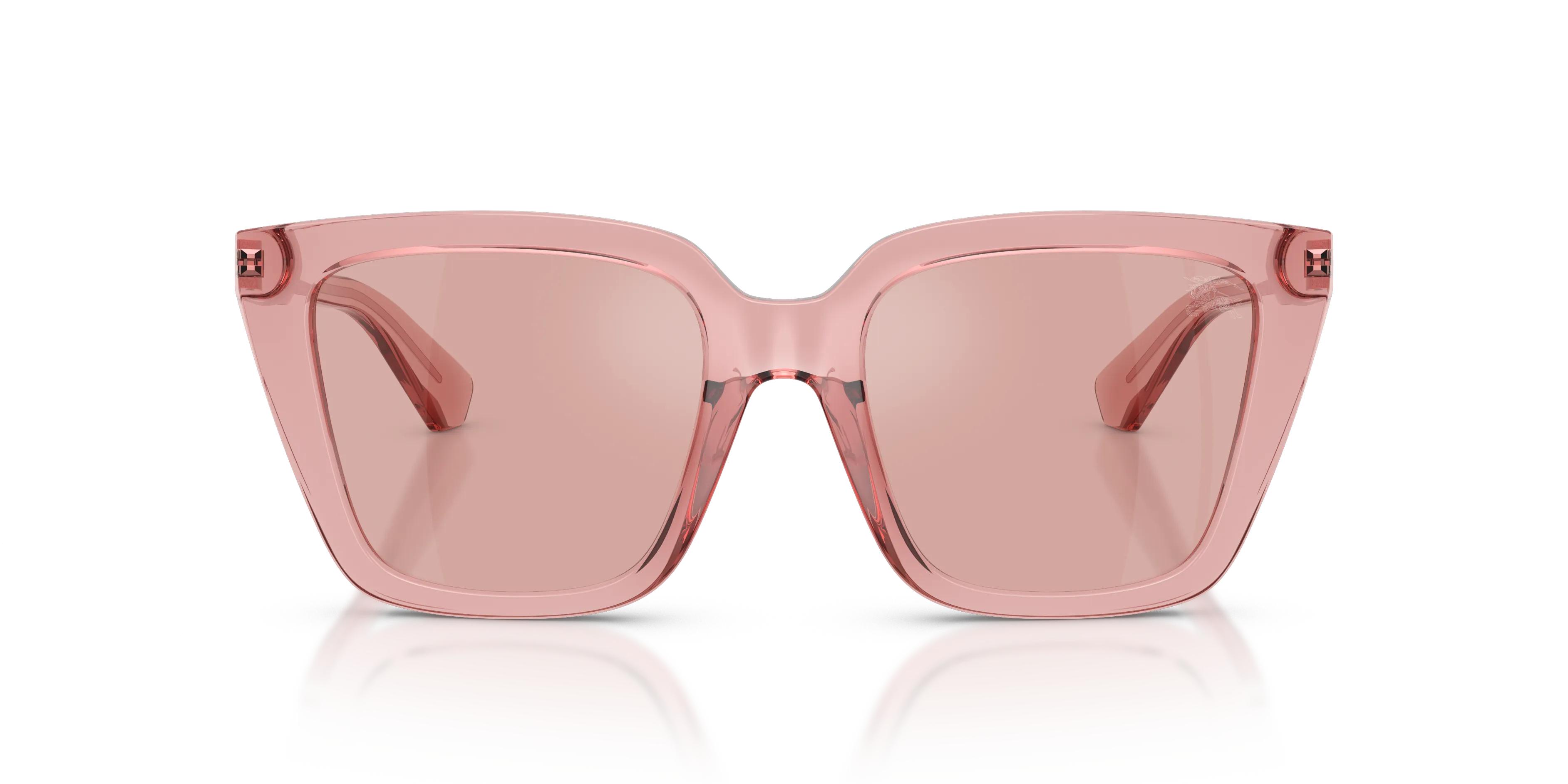 Burberry BE4473U 41969L Occhiali da sole Iniettato Rosa Viola Squadrata Normale Specchiato - immagine 3