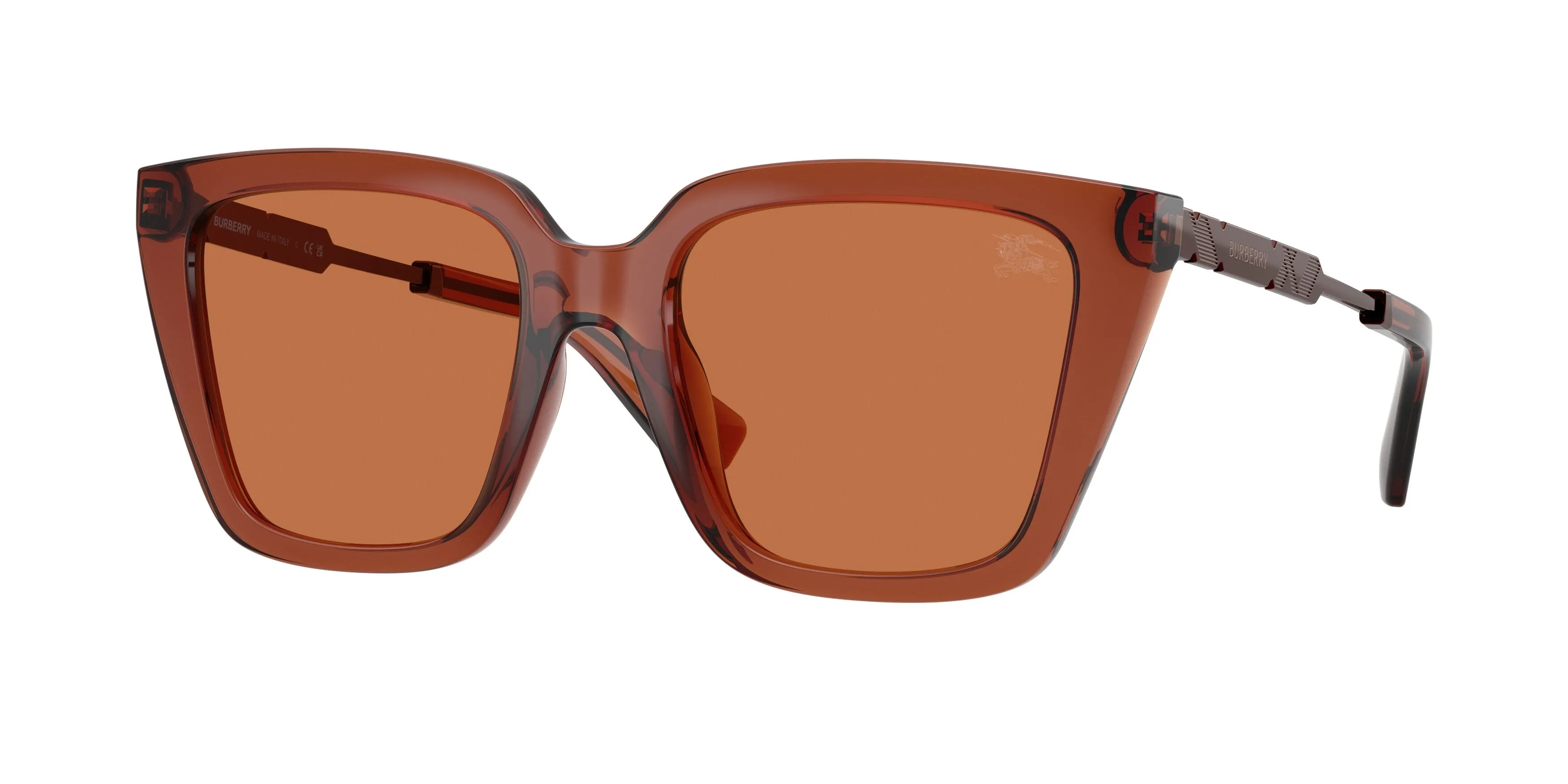Burberry BE4473U 419573 Occhiali da sole Iniettato Marrone Marrone Squadrata Normale - immagine 1