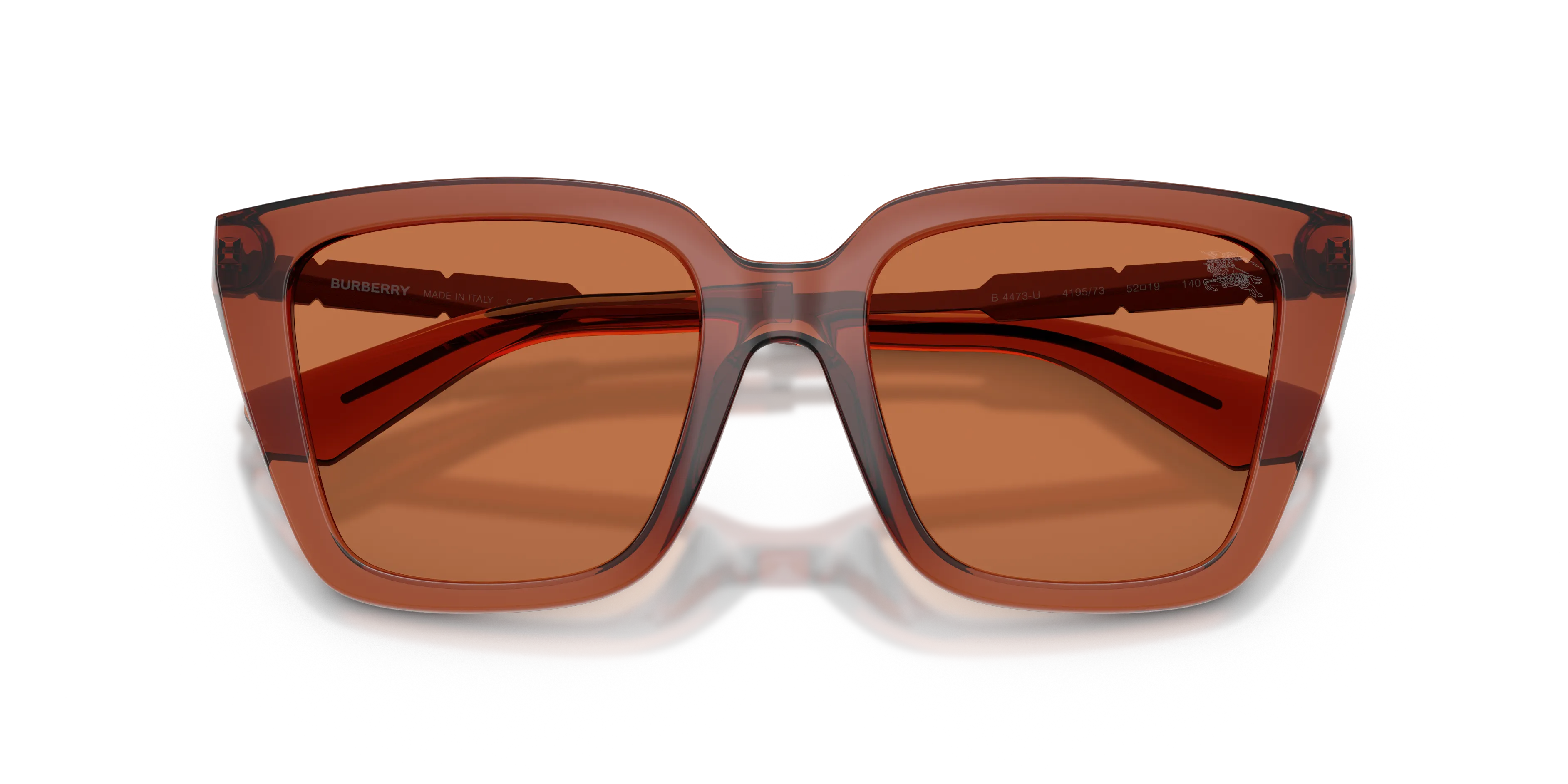 Burberry BE4473U 419573 Occhiali da sole Iniettato Marrone Marrone Squadrata Normale - immagine 2