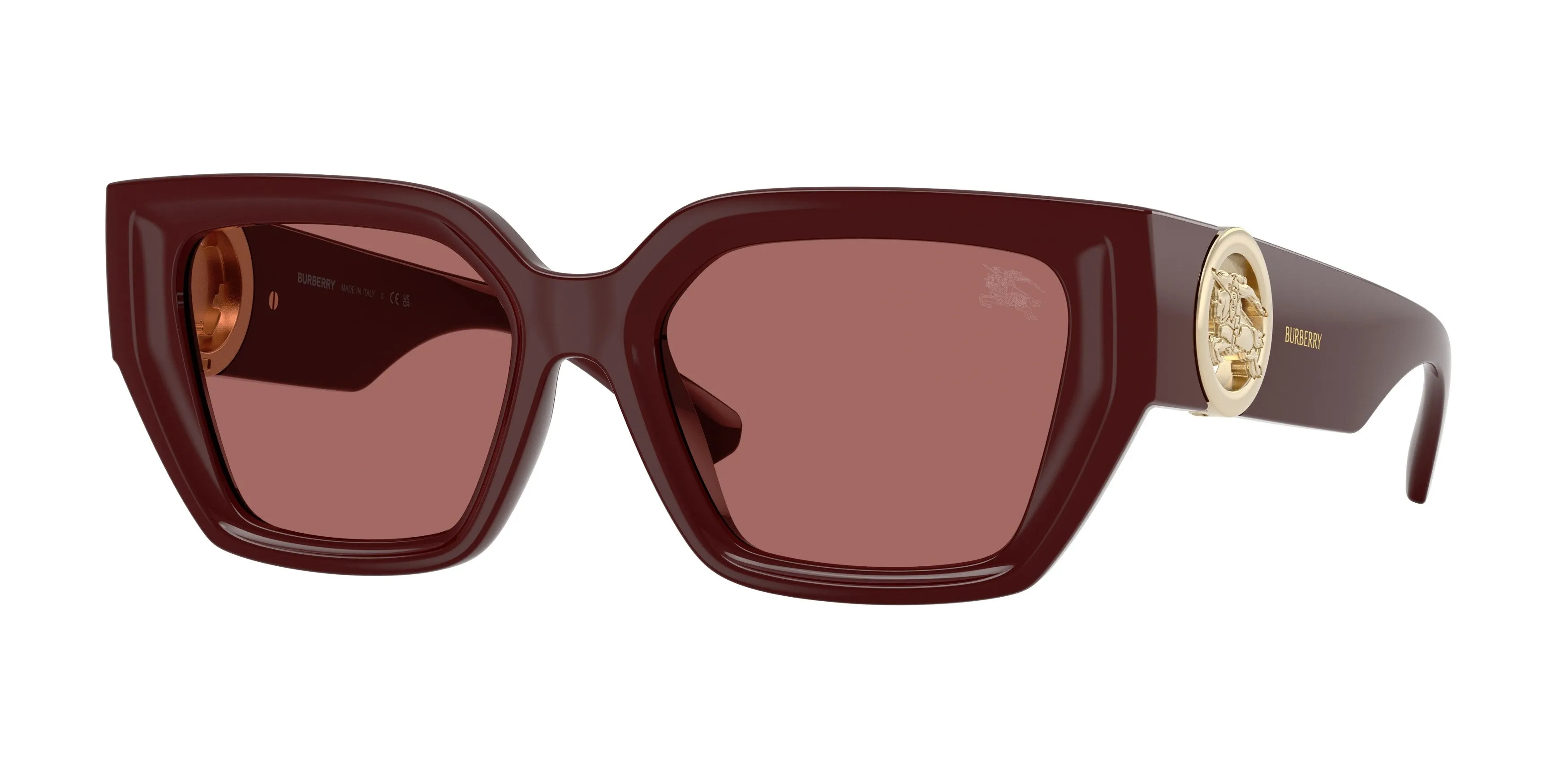 Burberry BE4472U 411969 Occhiali da sole Iniettato Rosso Viola Squadrata Normale - immagine 1