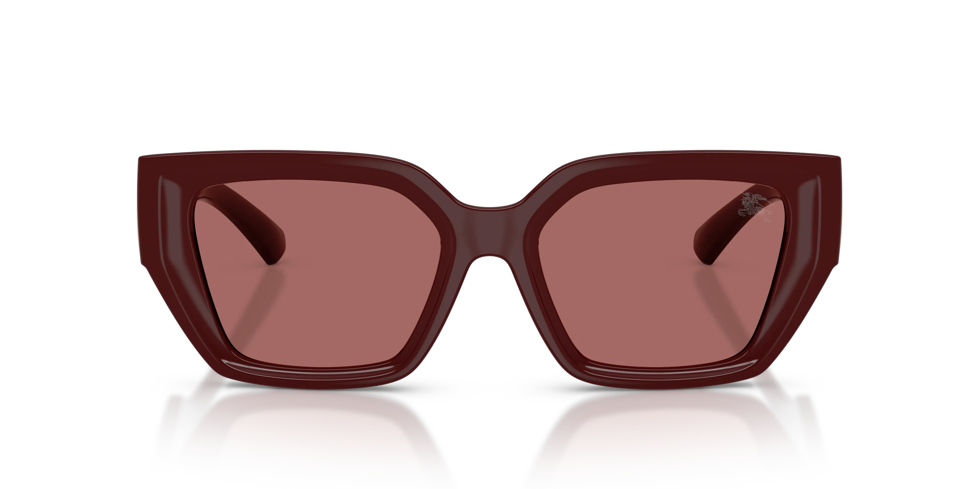 Burberry BE4472U 411969 Occhiali da sole Iniettato Rosso Viola Squadrata Normale - immagine 3