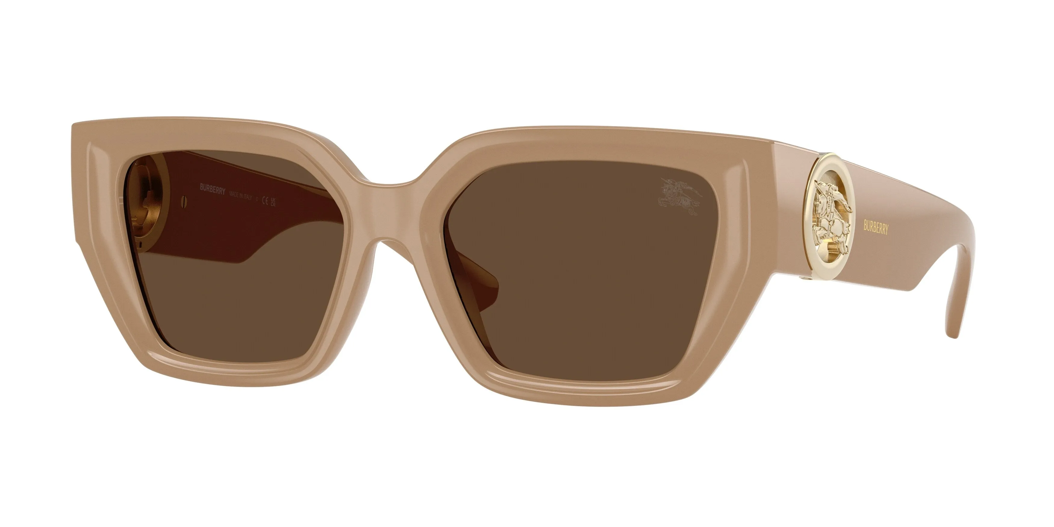 Burberry BE4472U 399073 Occhiali da sole Iniettato Beige Marrone Squadrata Normale - immagine 1