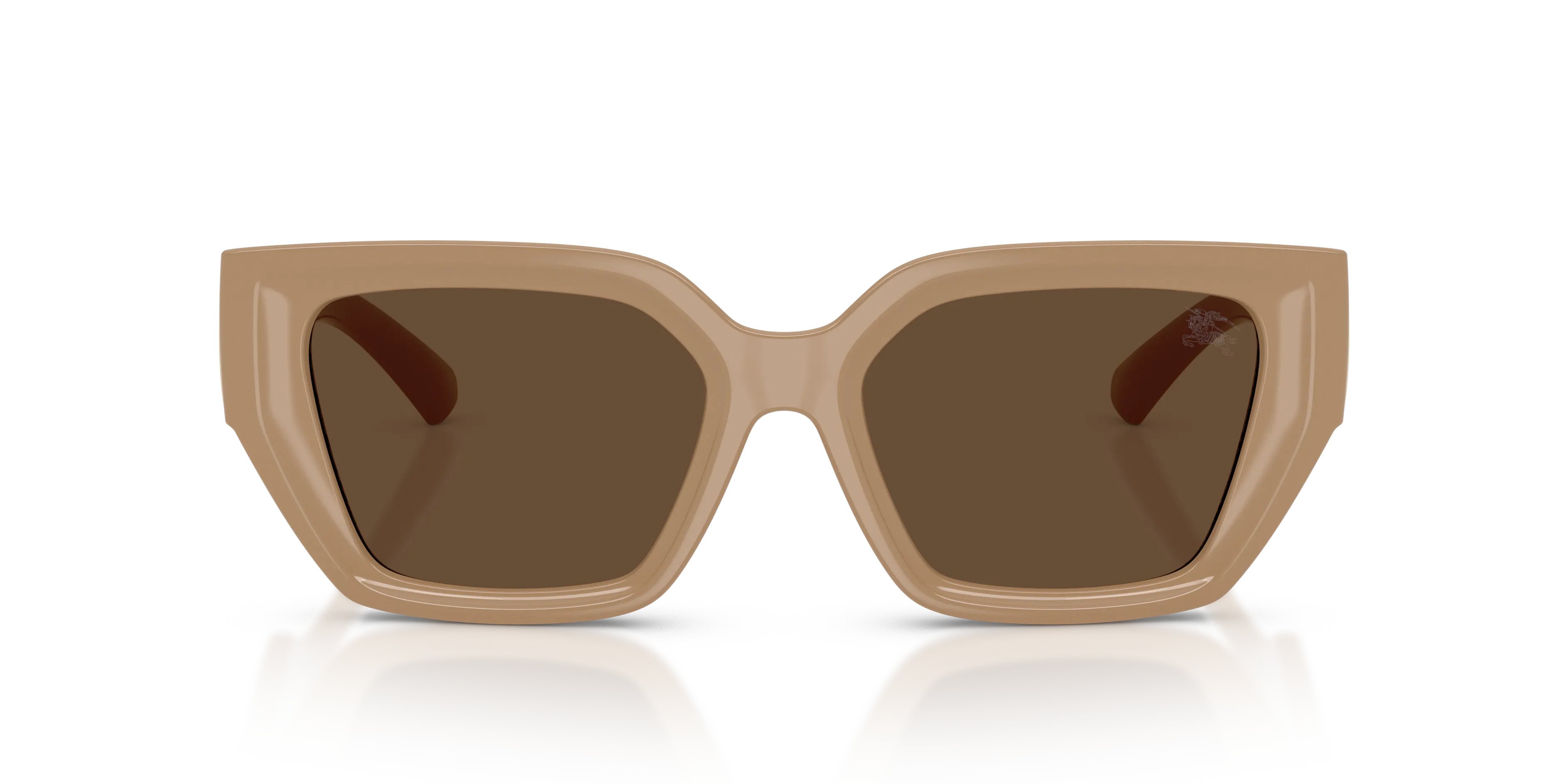 Burberry BE4472U 399073 Occhiali da sole Iniettato Beige Marrone Squadrata Normale - immagine 3