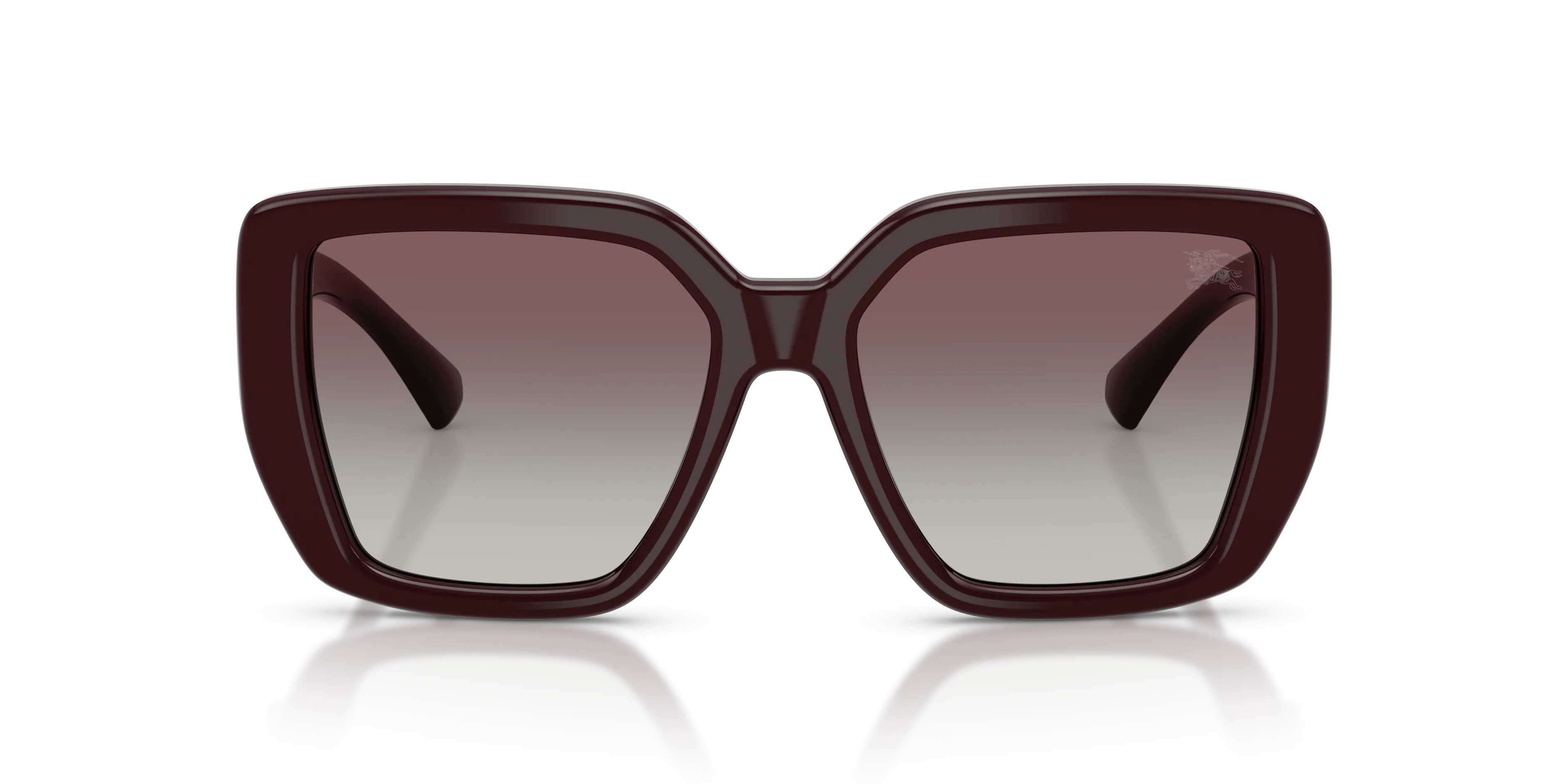 Burberry BE4471 42048G Occhiali da sole Acetato Rosso Grigio Squadrata Normale Sfumato - immagine 3