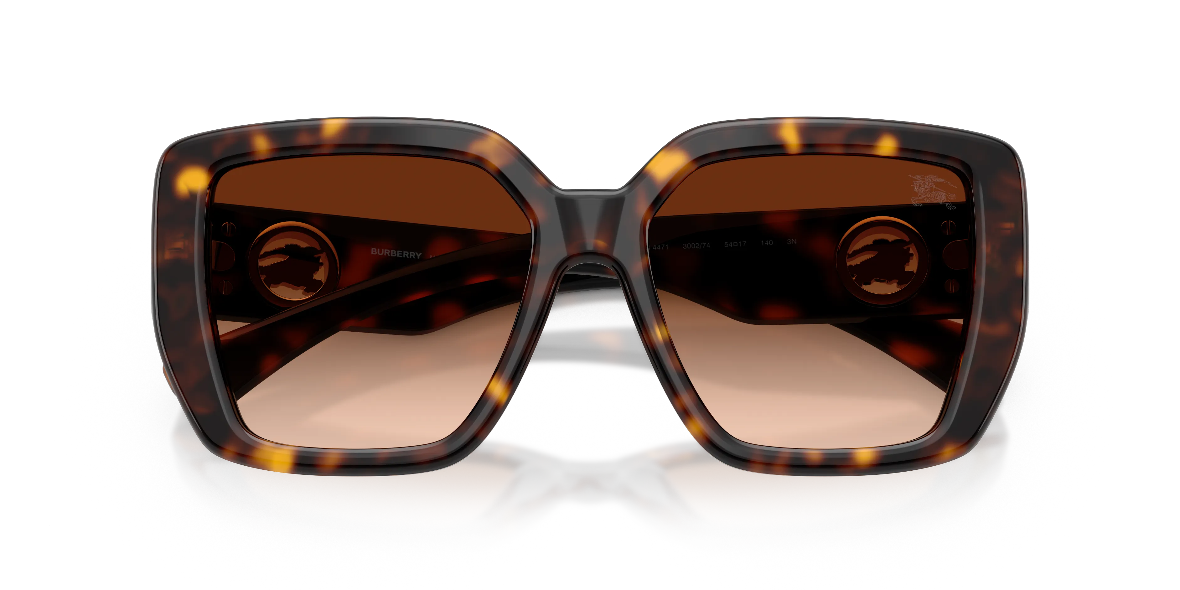 Burberry BE4471 300274 Occhiali da sole Acetato Marrone Marrone Squadrata Normale Sfumato - immagine 2