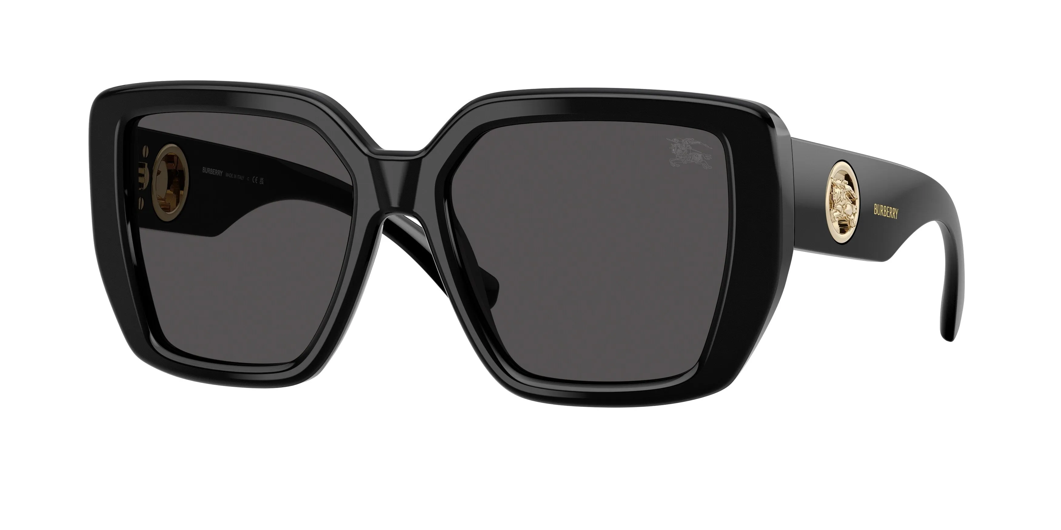 Burberry BE4471 300187 Occhiali da sole Acetato Nero Grigio Squadrata Normale - immagine 1