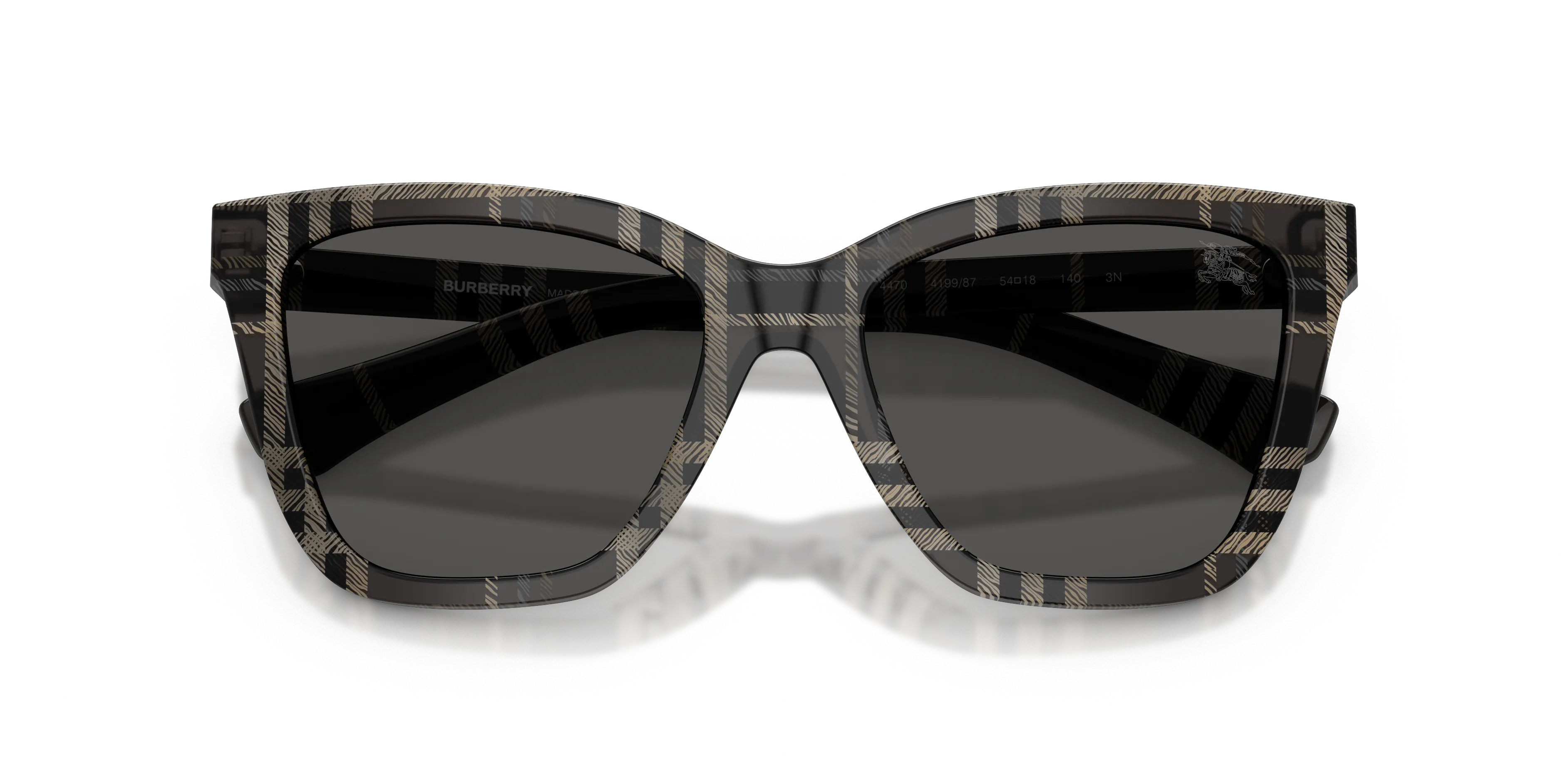 Burberry BE4470 419987 Occhiali da sole Acetato Grigio Grigio Squadrata Normale - immagine 2
