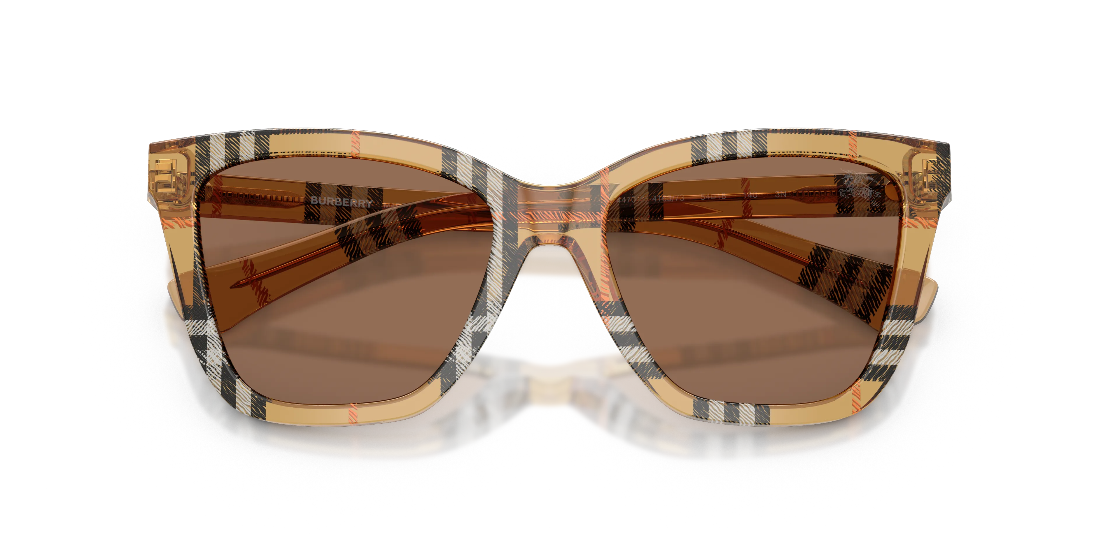Burberry BE4470 416373 Occhiali da sole Acetato Marrone Marrone Squadrata Normale - immagine 2