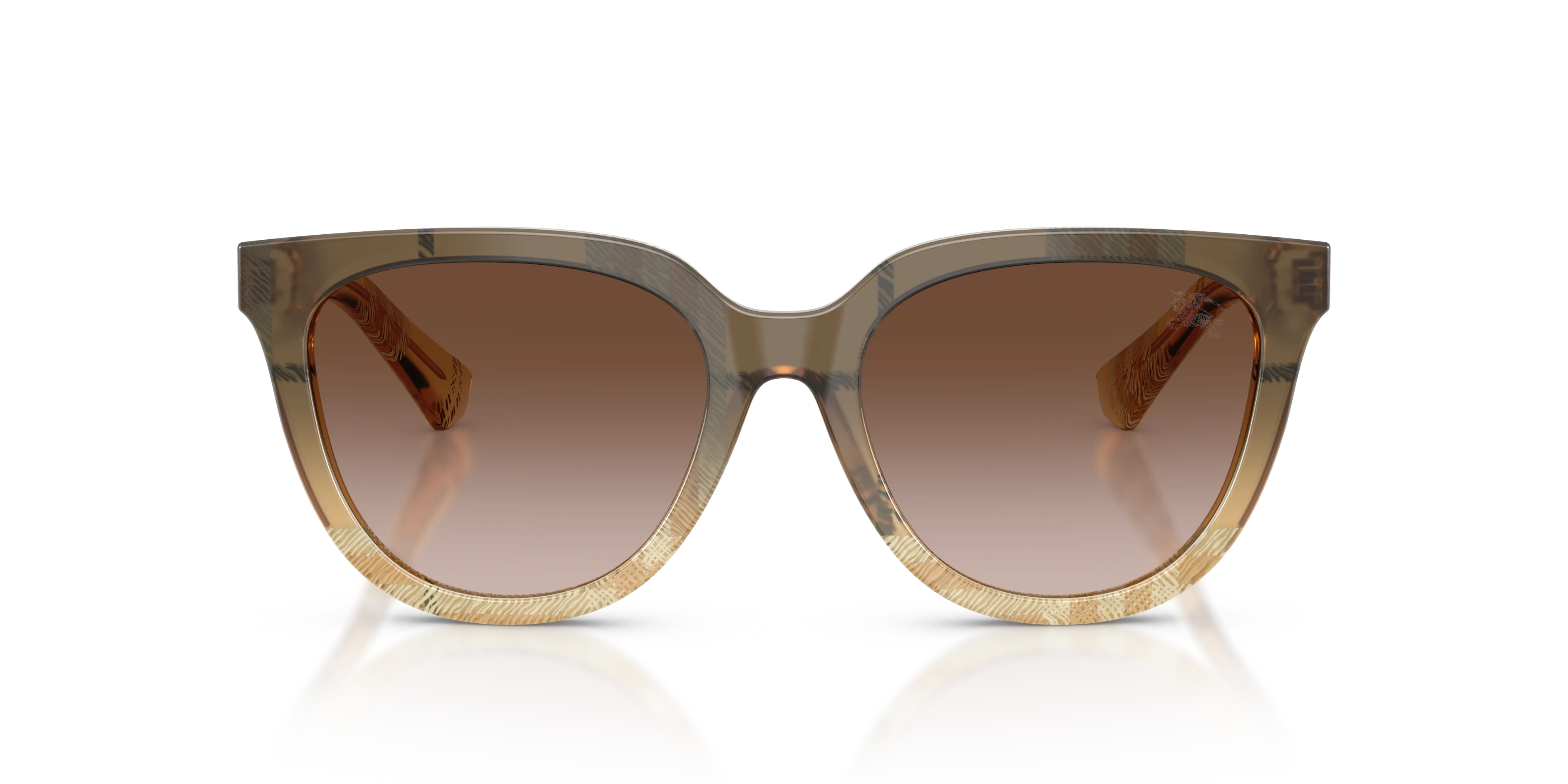 Burberry BE4469 420113 Occhiali da sole Acetato Marrone Marrone Pantos Normale Sfumato - immagine 3