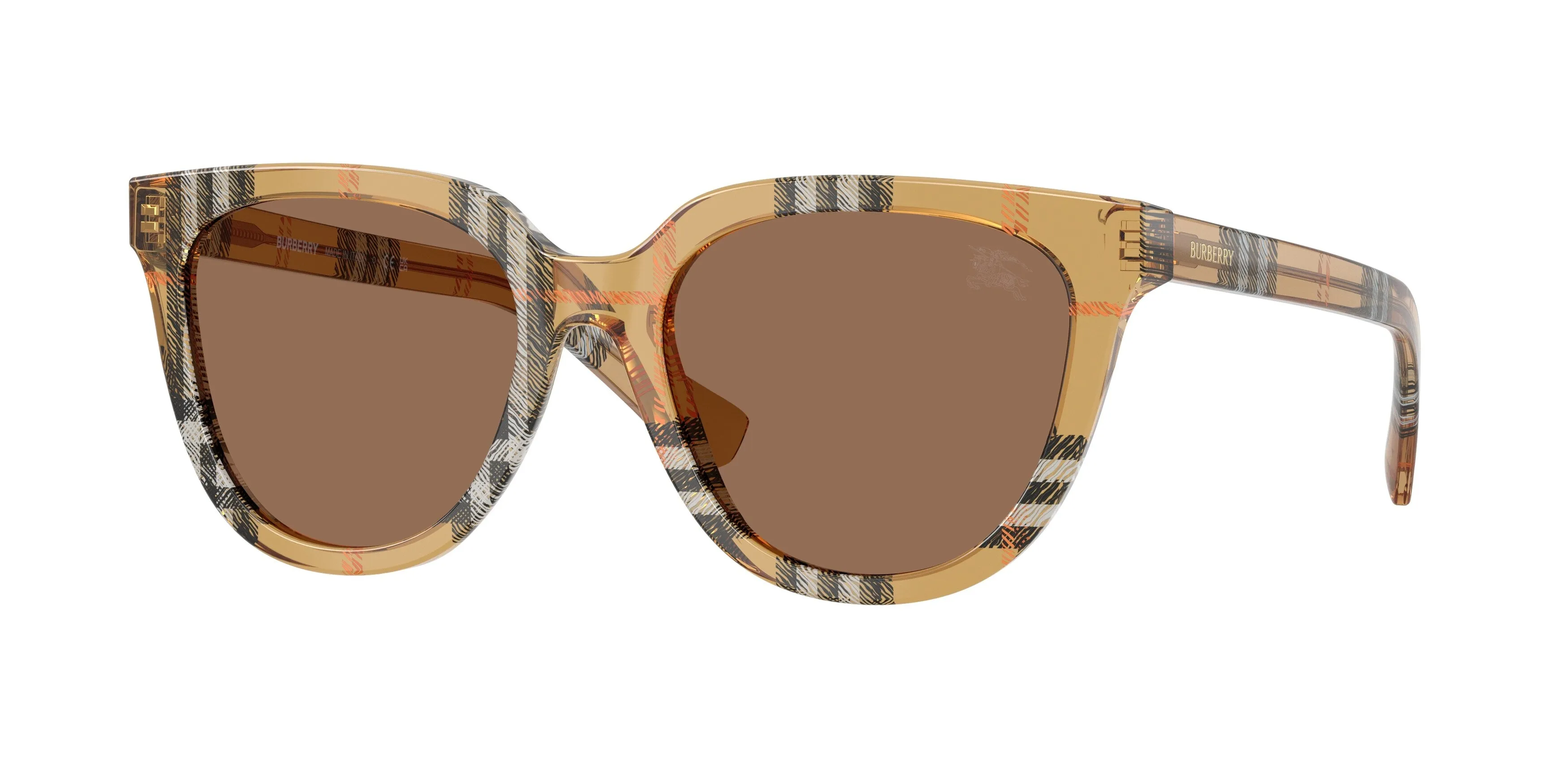 Burberry BE4469 416373 Occhiali da sole Acetato Marrone Marrone Pantos Normale - immagine 1