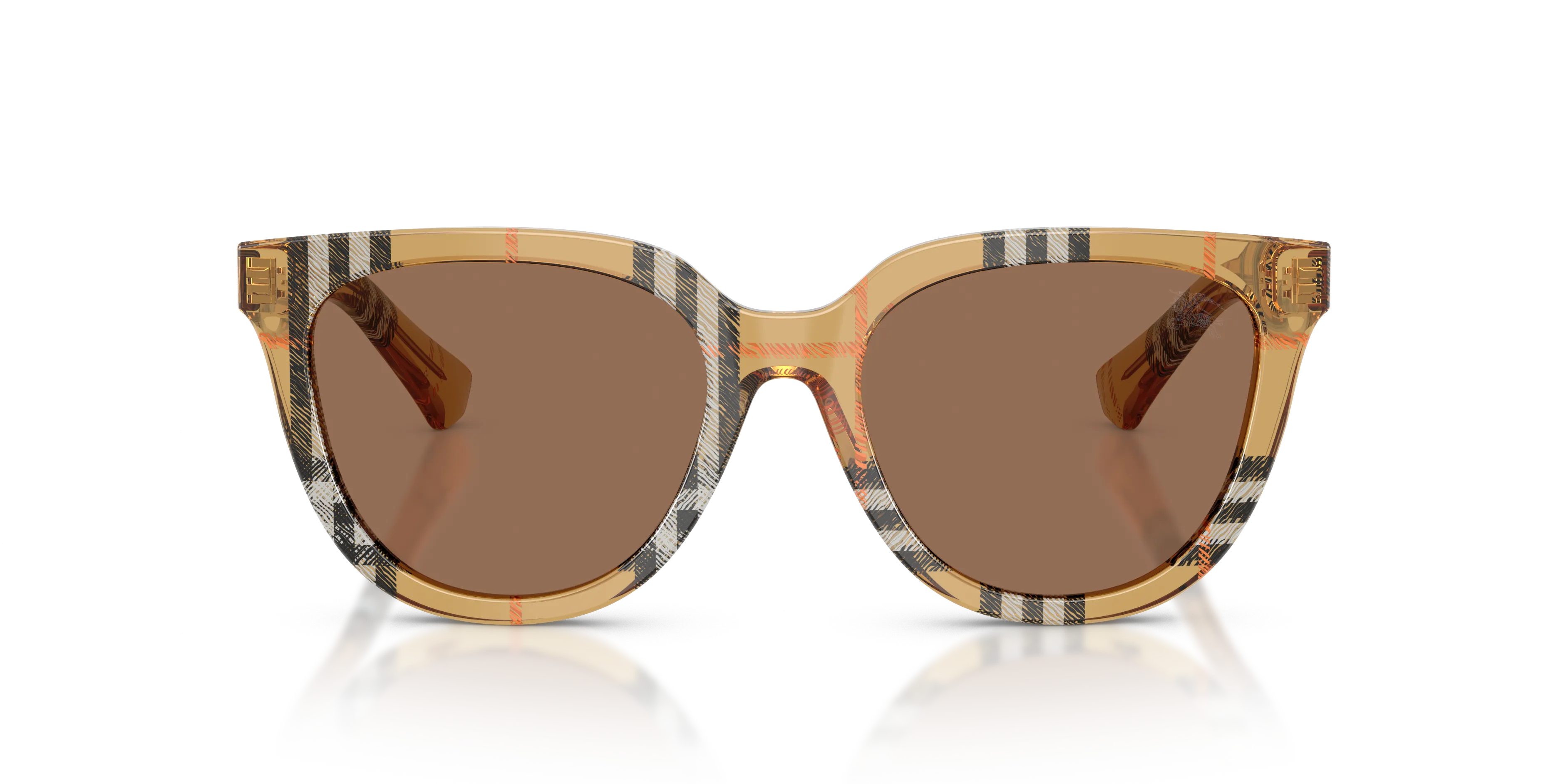 Burberry BE4469 416373 Occhiali da sole Acetato Marrone Marrone Pantos Normale - immagine 3