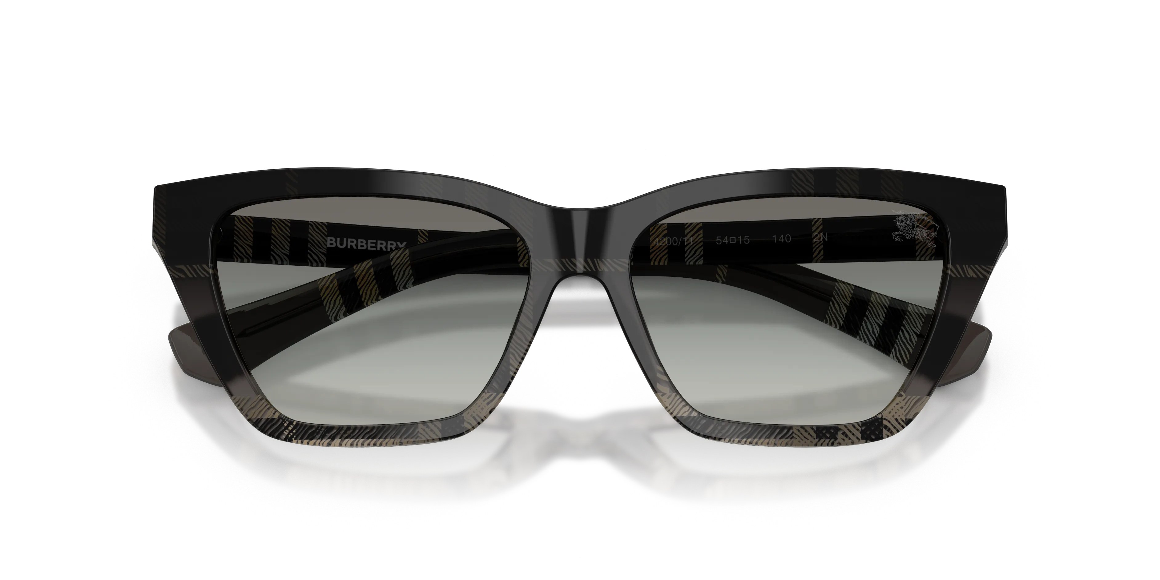 Burberry BE4468 420011 Occhiali da sole Acetato Grigio Grigio Cat Eye Normale Sfumato - immagine 2