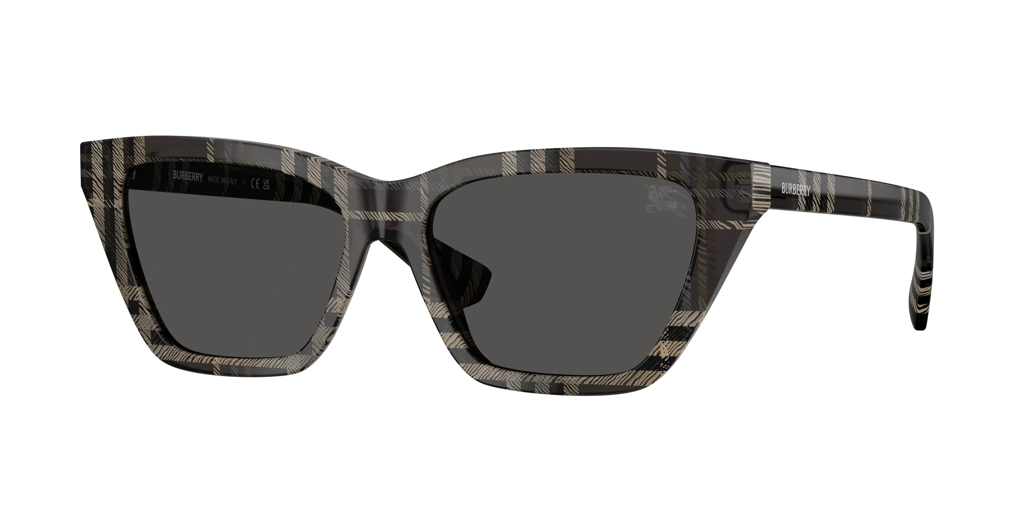 Burberry BE4468 419987 Occhiali da sole Acetato Grigio Grigio Cat Eye Normale - immagine 1