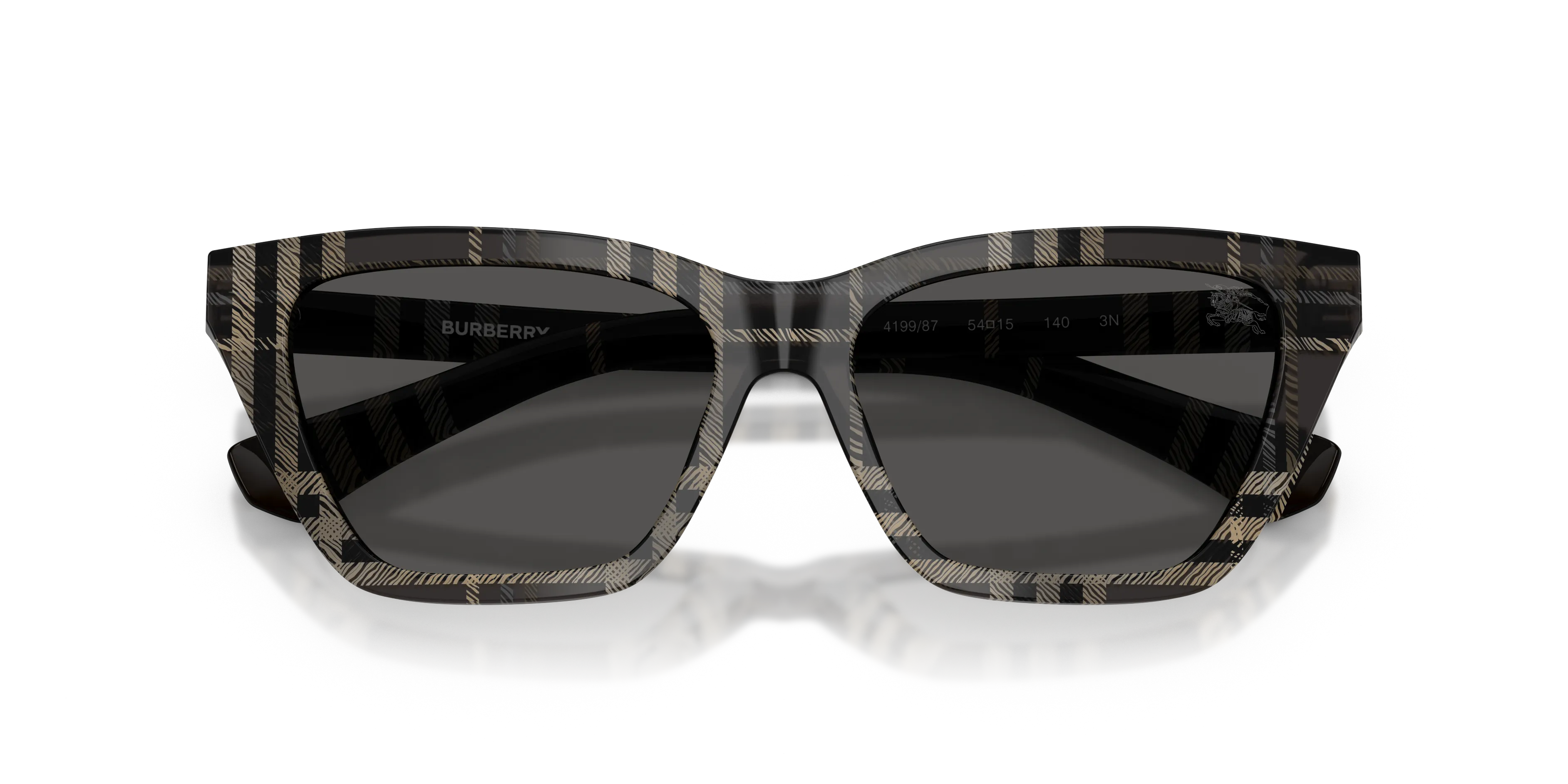 Burberry BE4468 419987 Occhiali da sole Acetato Grigio Grigio Cat Eye Normale - immagine 2