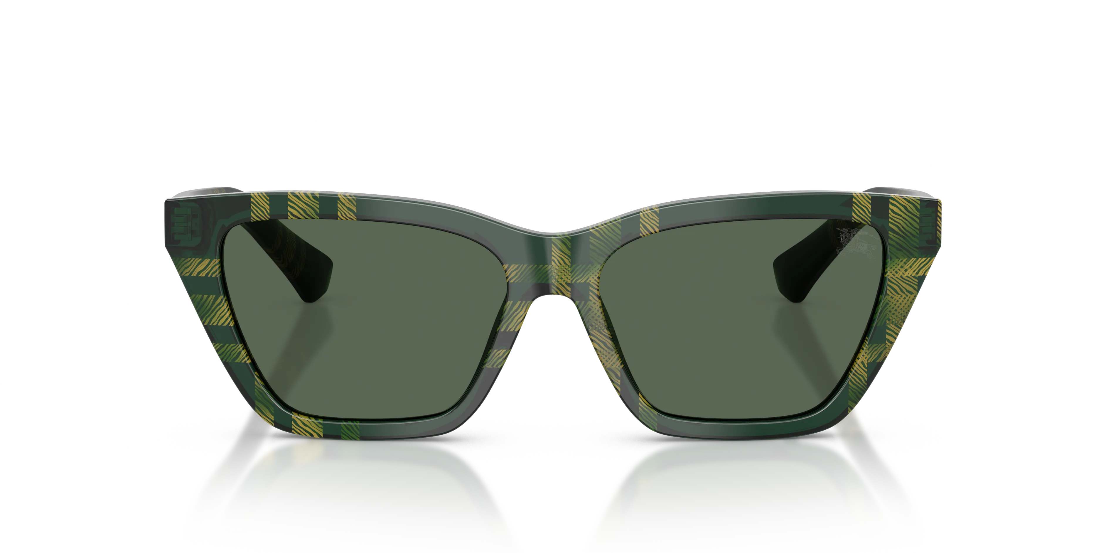 Burberry BE4468 416971 Occhiali da sole Acetato Verde Verde Cat Eye Normale - immagine 3