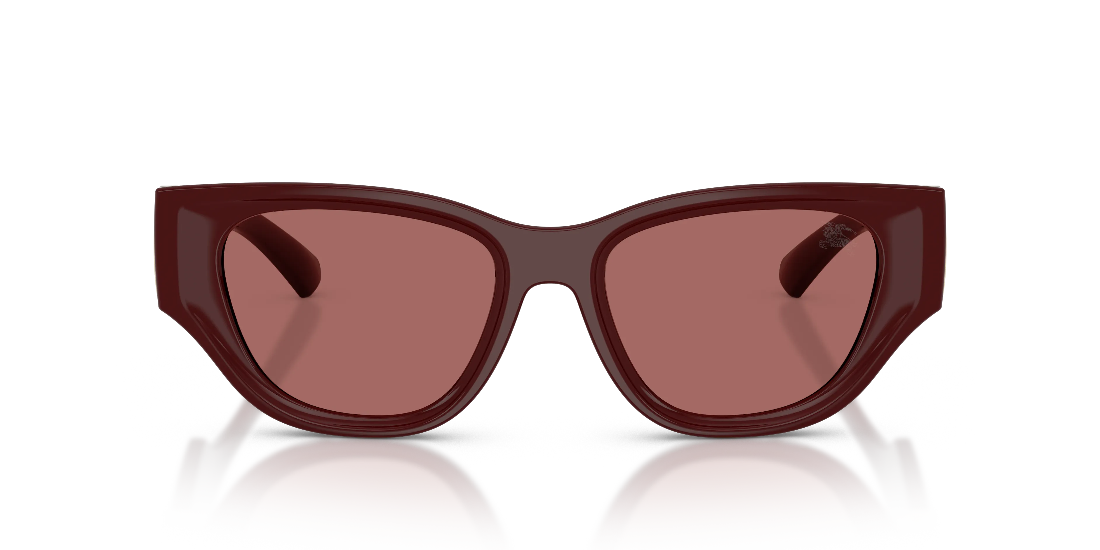 Burberry BE4467U 411969 Occhiali da sole Iniettato Rosso Viola Cat Eye Normale - immagine 3