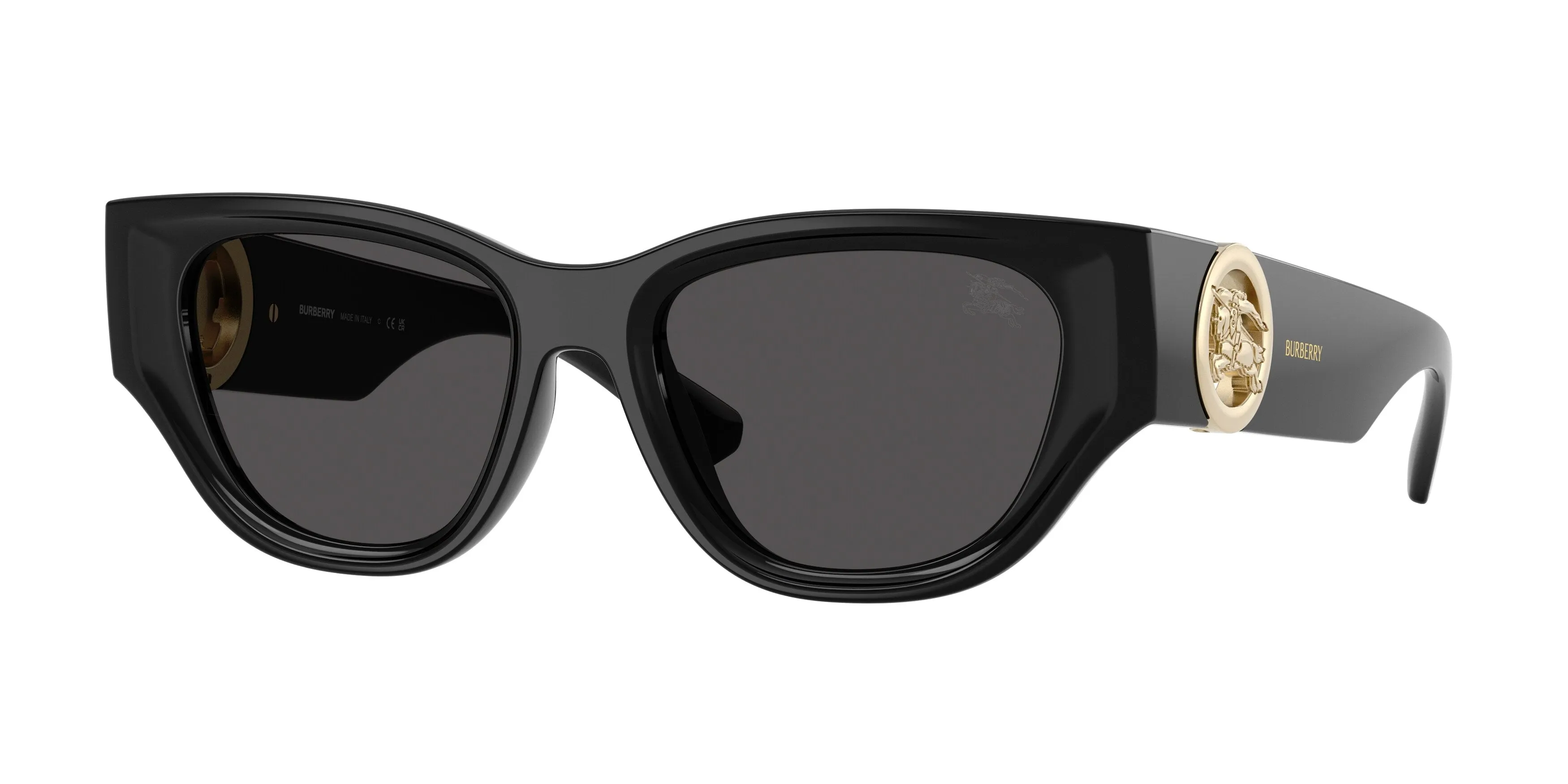 Burberry BE4467U 300187 Occhiali da sole Iniettato Nero Grigio Cat Eye Normale - immagine 1