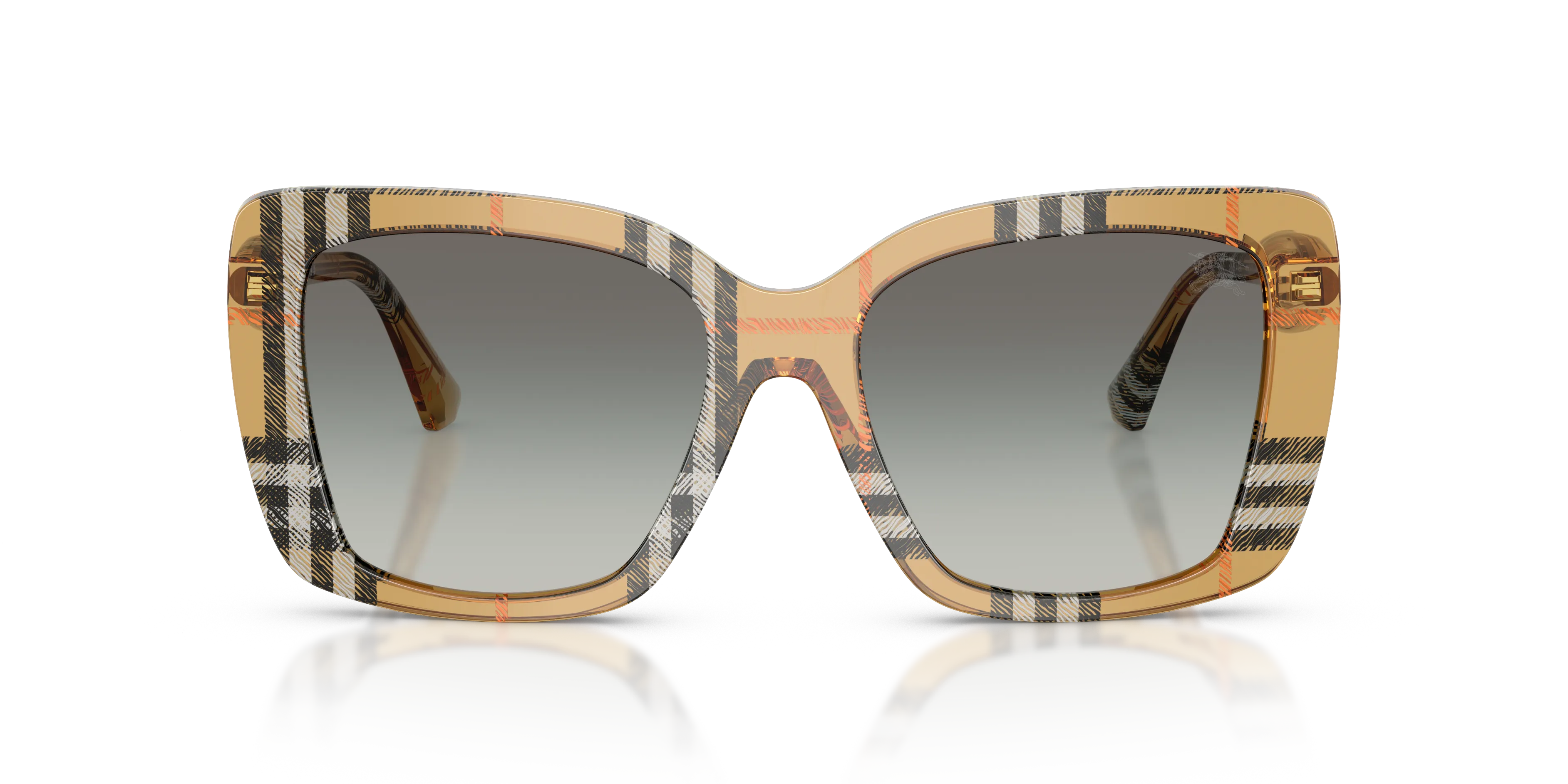Burberry BE4456 416311 Occhiali da sole Acetato Marrone Grigio Squadrata Normale Sfumato - immagine 3