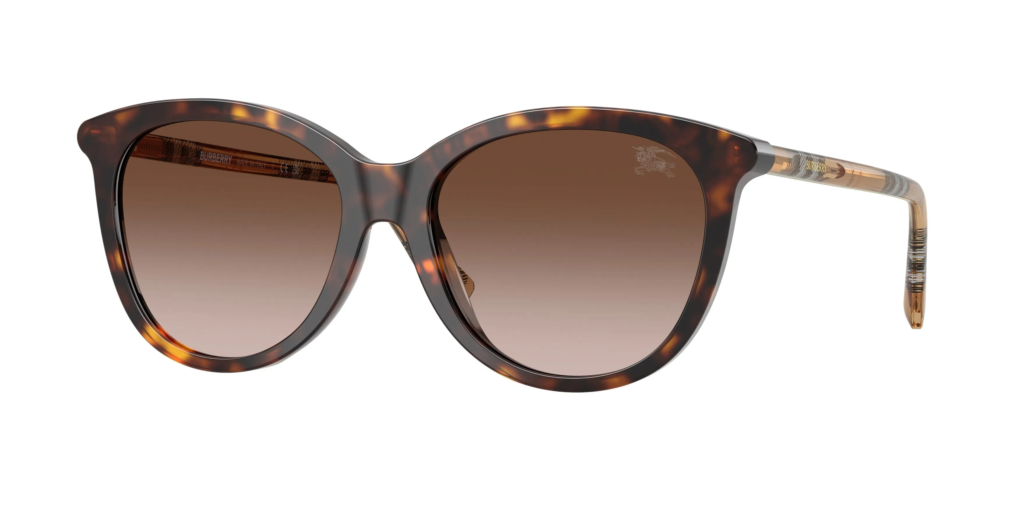 Burberry BE4455 421613 Occhiali da sole Acetato Marrone Marrone Pantos Normale Sfumato - immagine 1