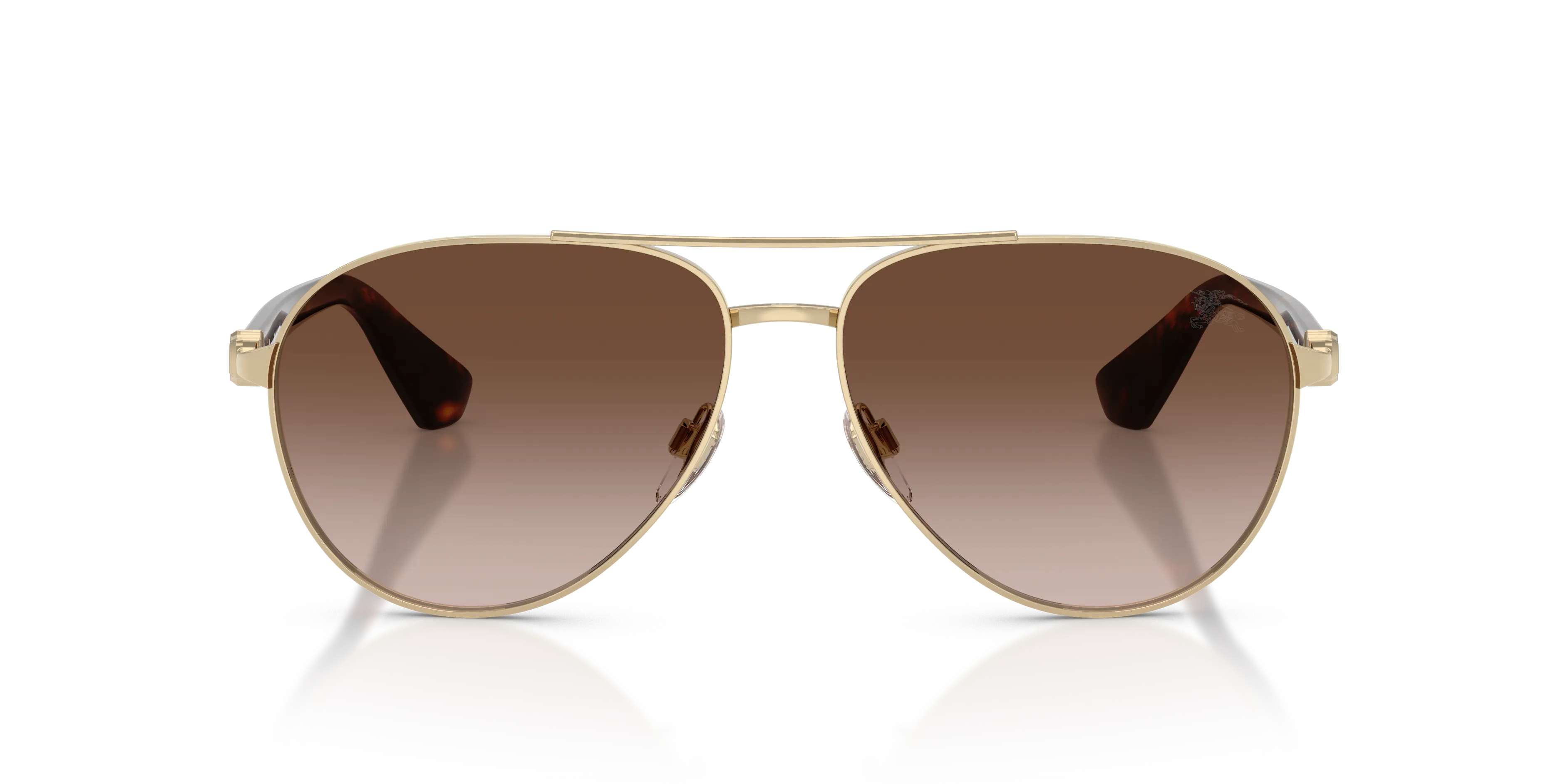 Burberry BE3167 110913 Occhiali da sole Metallo Oro Marrone Pilot Normale Sfumato - immagine 3