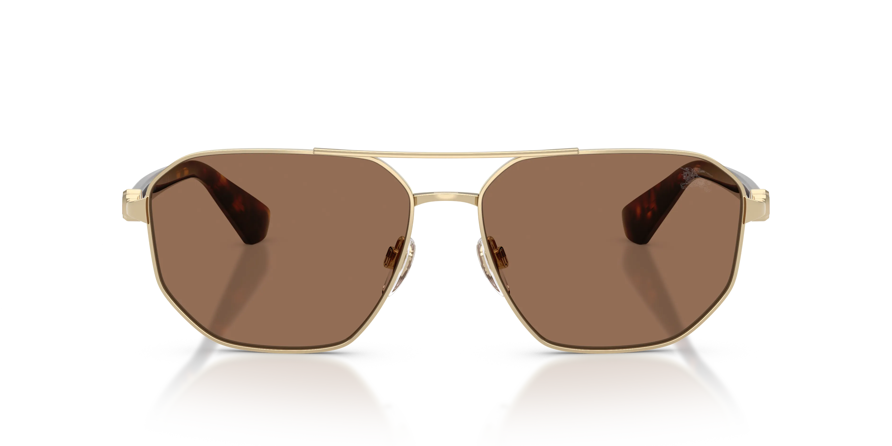 Burberry BE3166 110973 Occhiali da sole Metallo Oro Marrone Pilot Normale - immagine 3