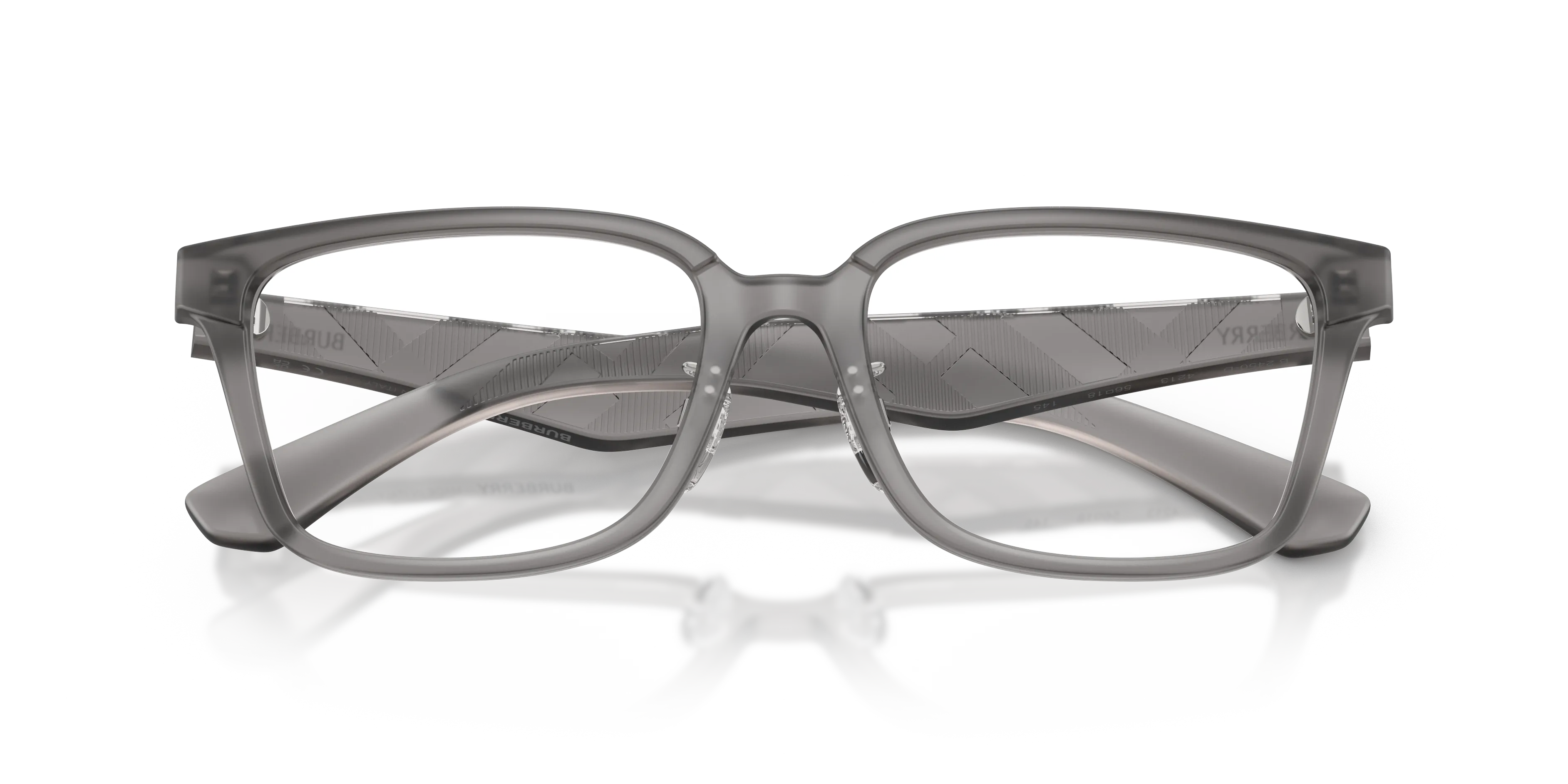 Burberry BE2450D 4213 Montature da vista Iniettato Grigio Squadrata Normale - immagine 2