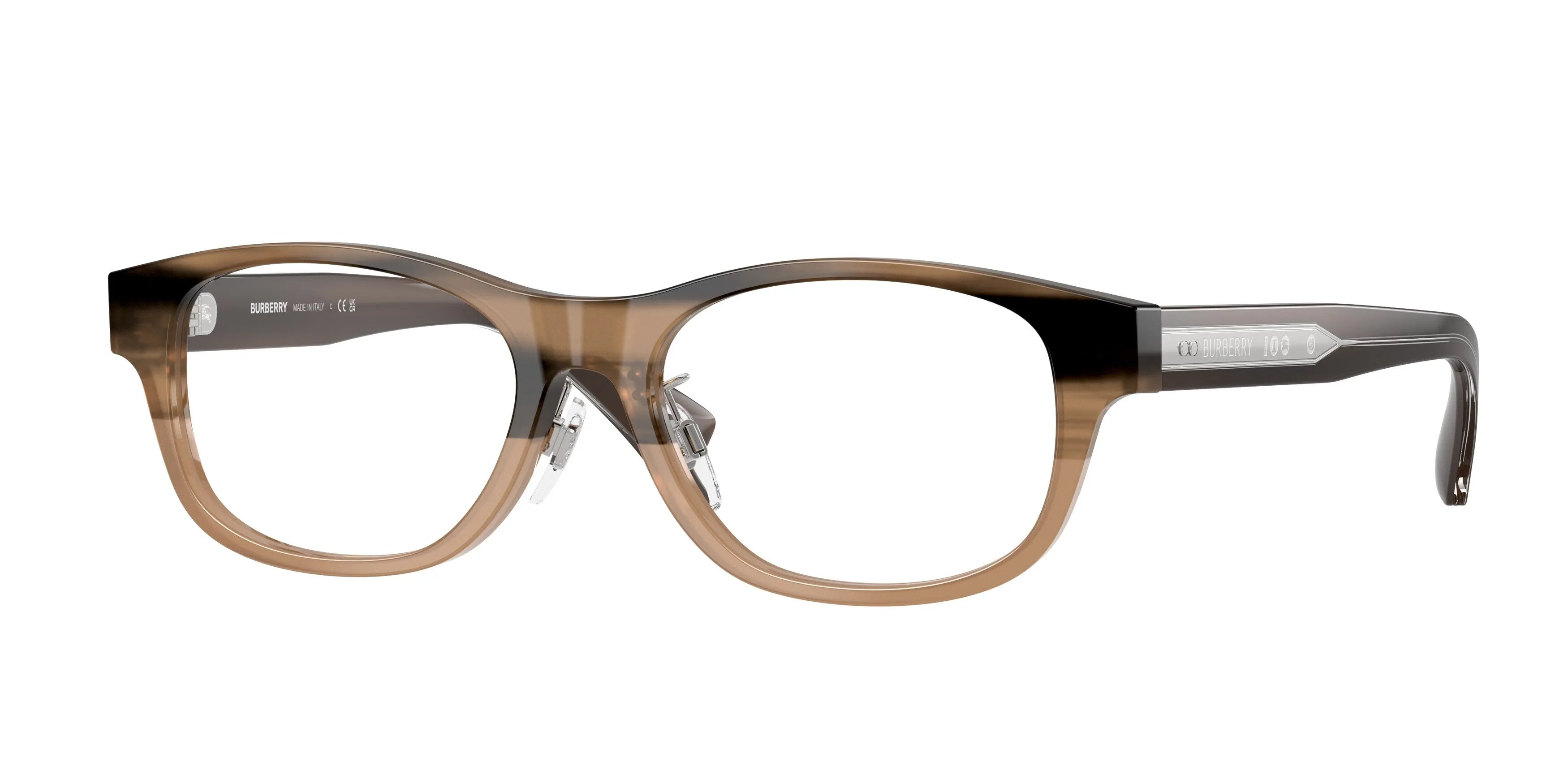 Burberry BE2449D 4207 Montature da vista Acetato Beige Squadrata Normale - immagine 1