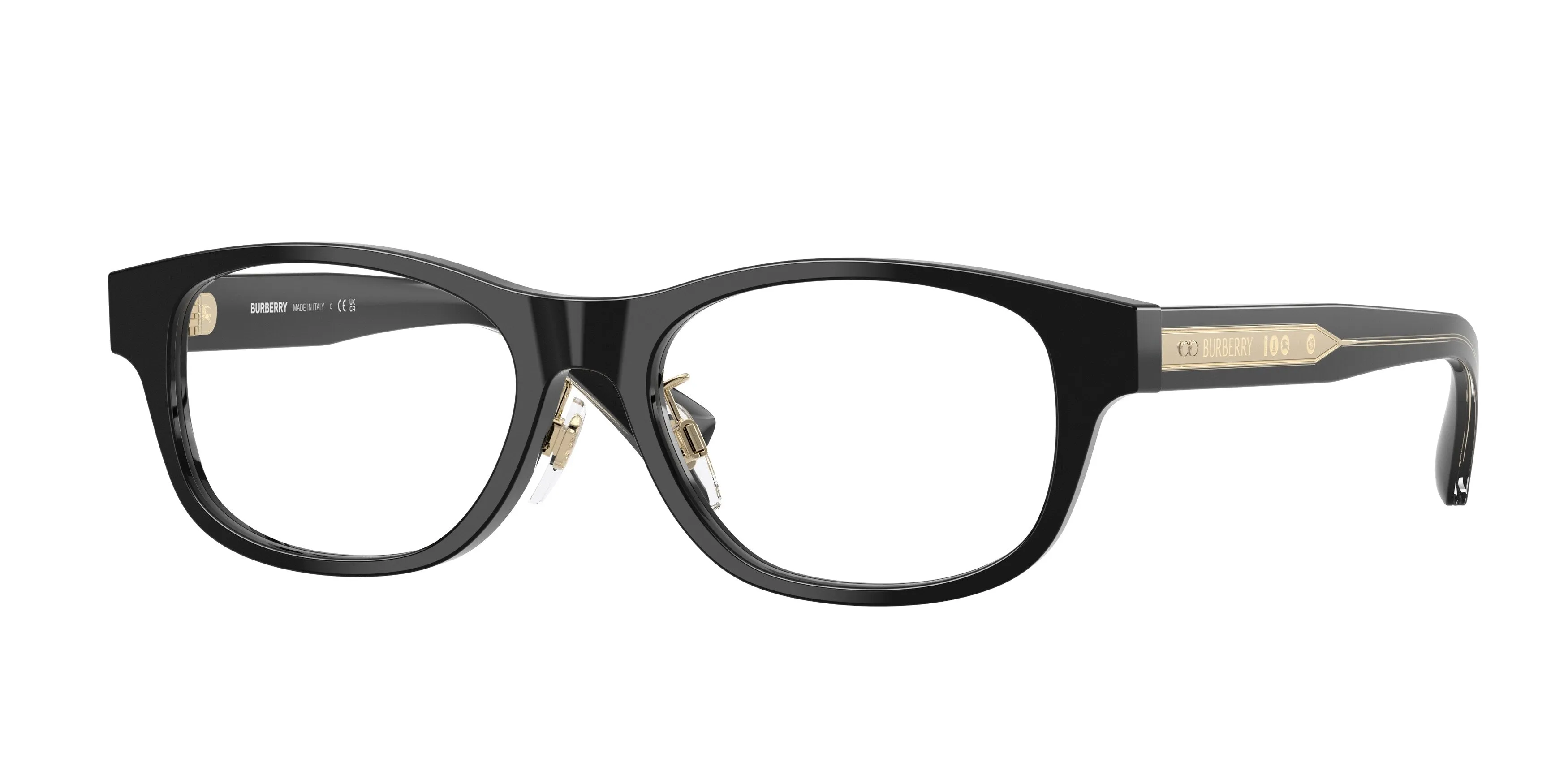 Burberry BE2449D 4206 Montature da vista Acetato Nero Squadrata Normale - immagine 1