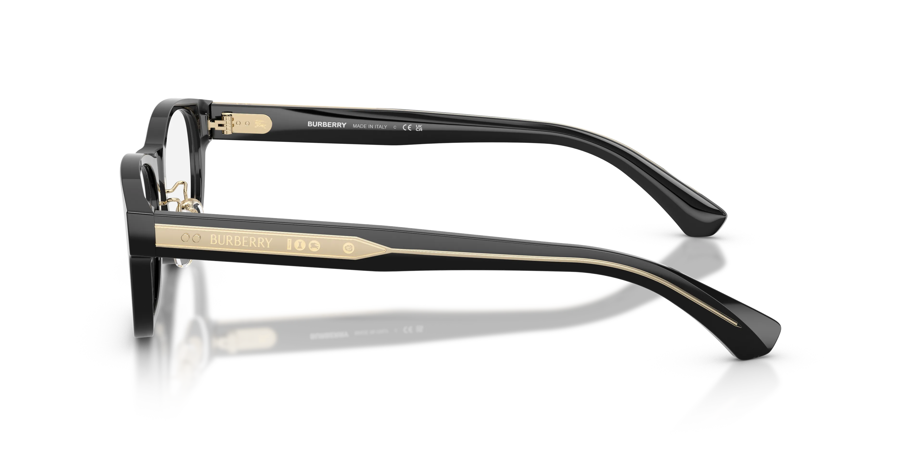Burberry BE2449D 4206 Montature da vista Acetato Nero Squadrata Normale - immagine 4