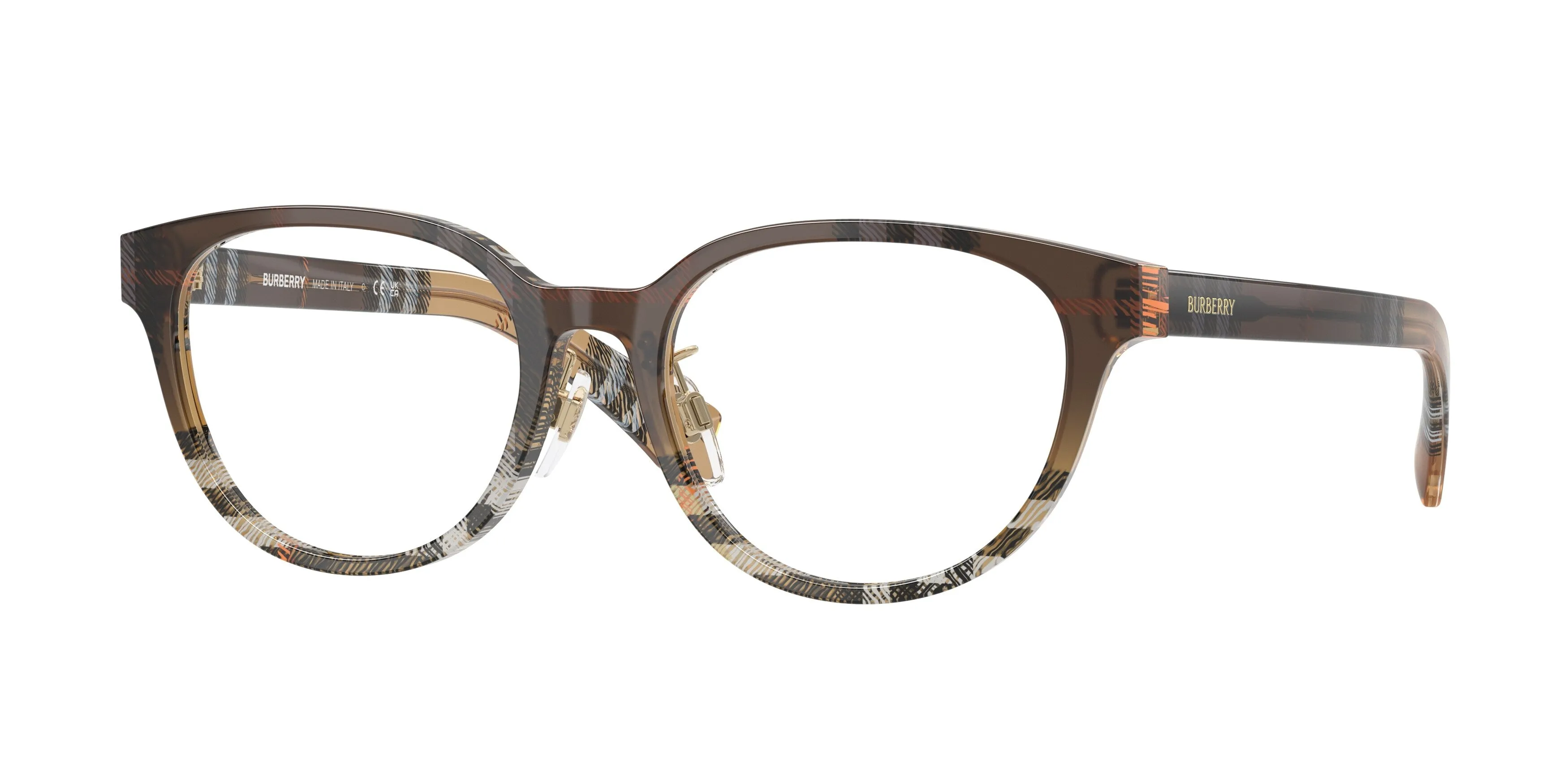 Burberry BE2448D 4202 Montature da vista Acetato Marrone Pantos Normale - immagine 1