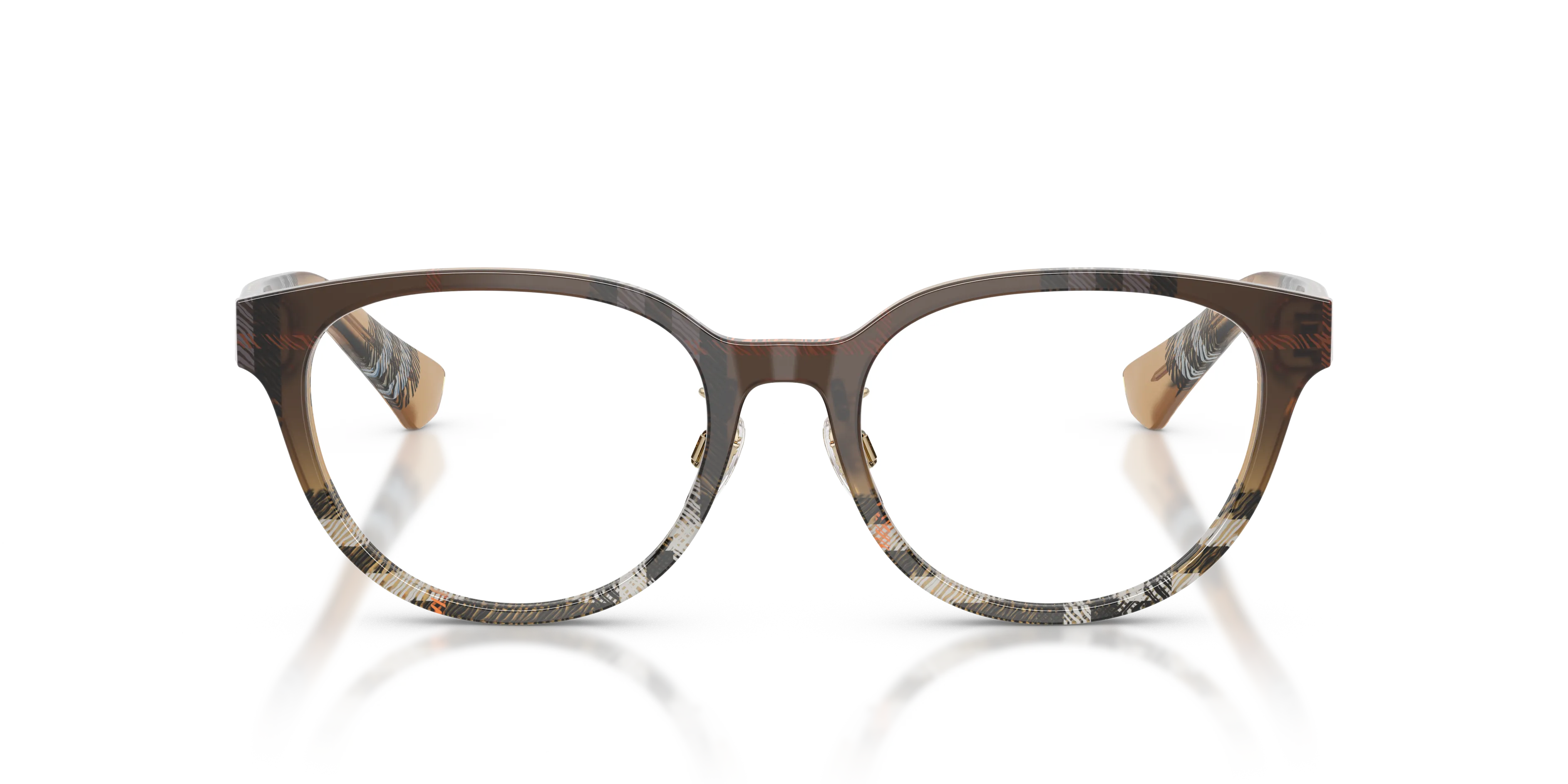 Burberry BE2448D 4202 Montature da vista Acetato Marrone Pantos Normale - immagine 3