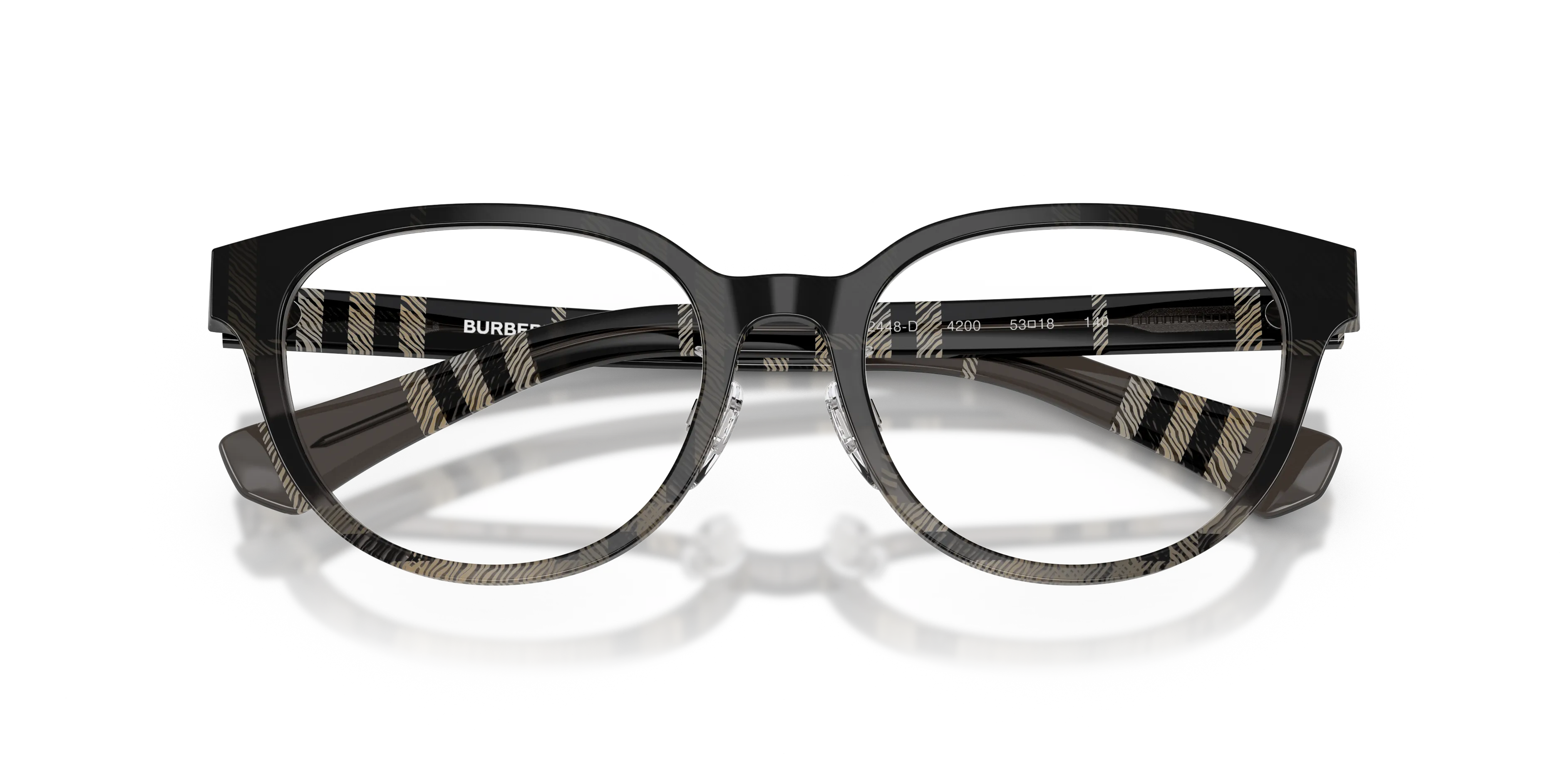 Burberry BE2448D 4200 Montature da vista Acetato Grigio Pantos Normale - immagine 2