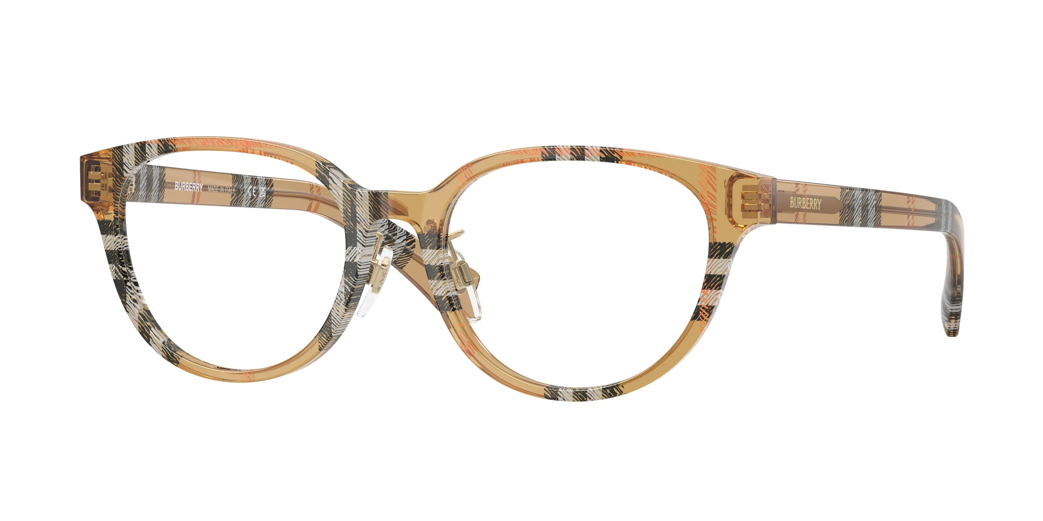 Burberry BE2448D 4163 Montature da vista Acetato Marrone Pantos Normale - immagine 1