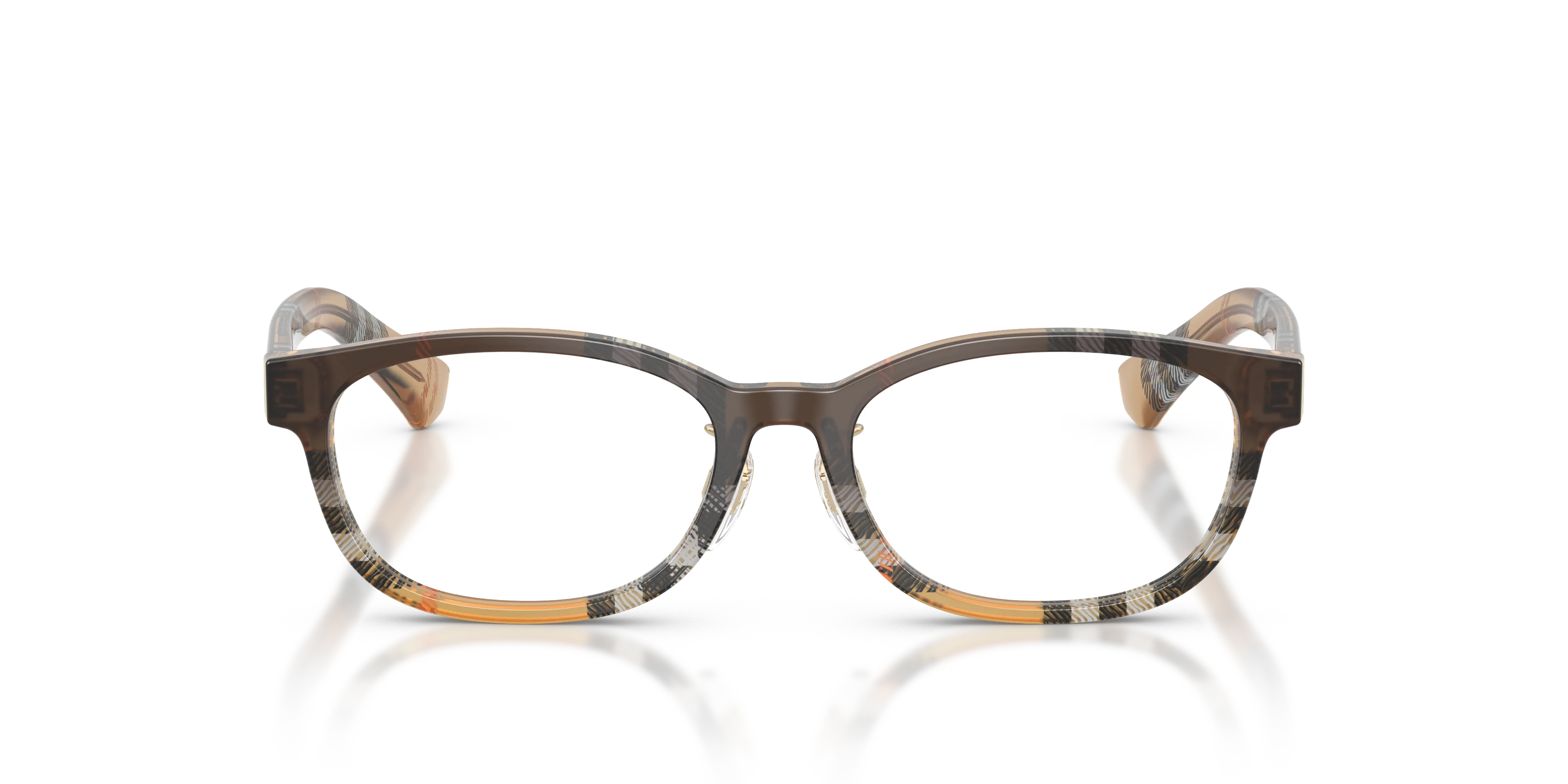 Burberry BE2447D 4202 Montature da vista Acetato Marrone Rotonda Normale - immagine 3