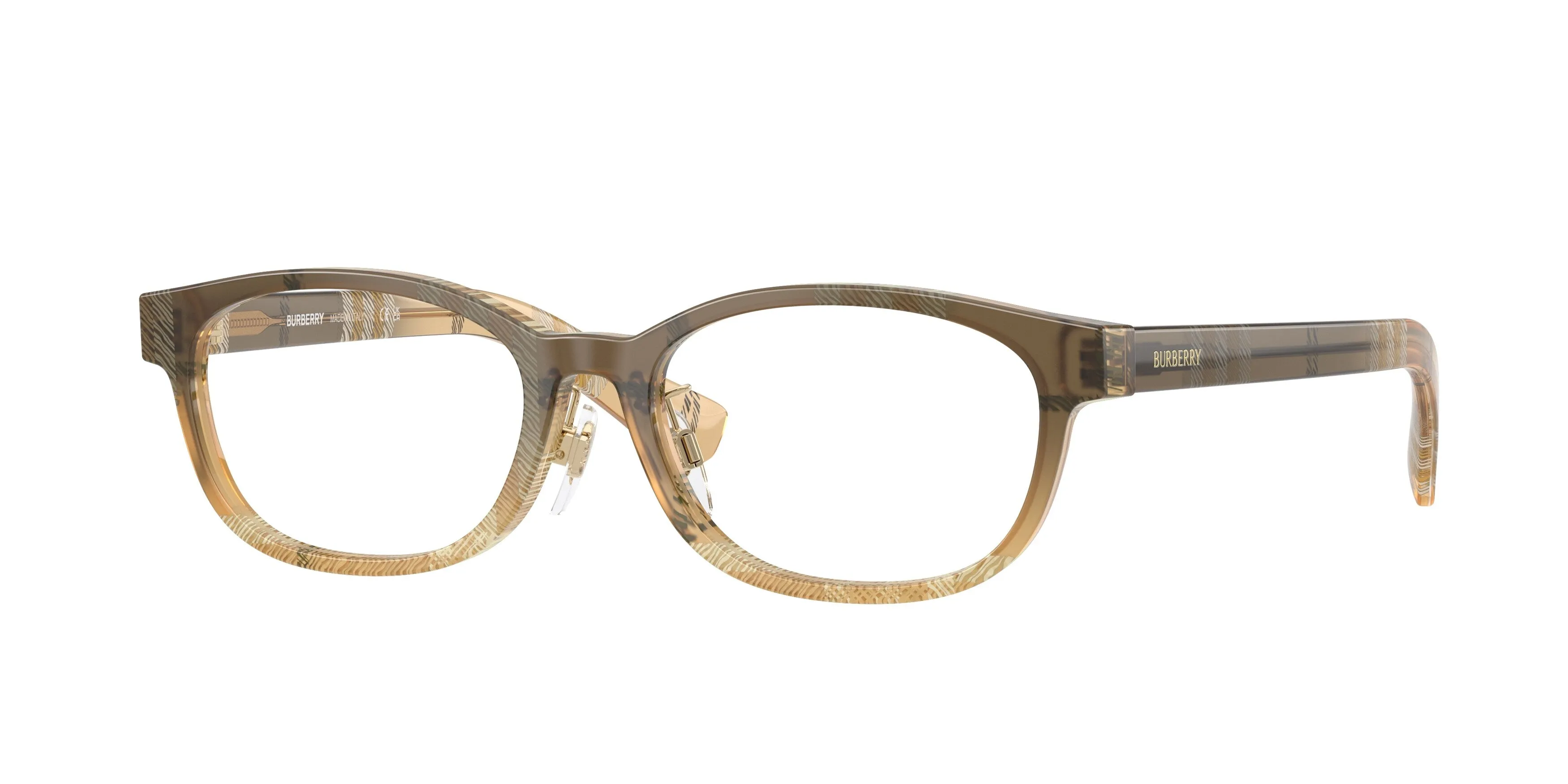 Burberry BE2447D 4201 Montature da vista Acetato Marrone Rotonda Normale - immagine 1