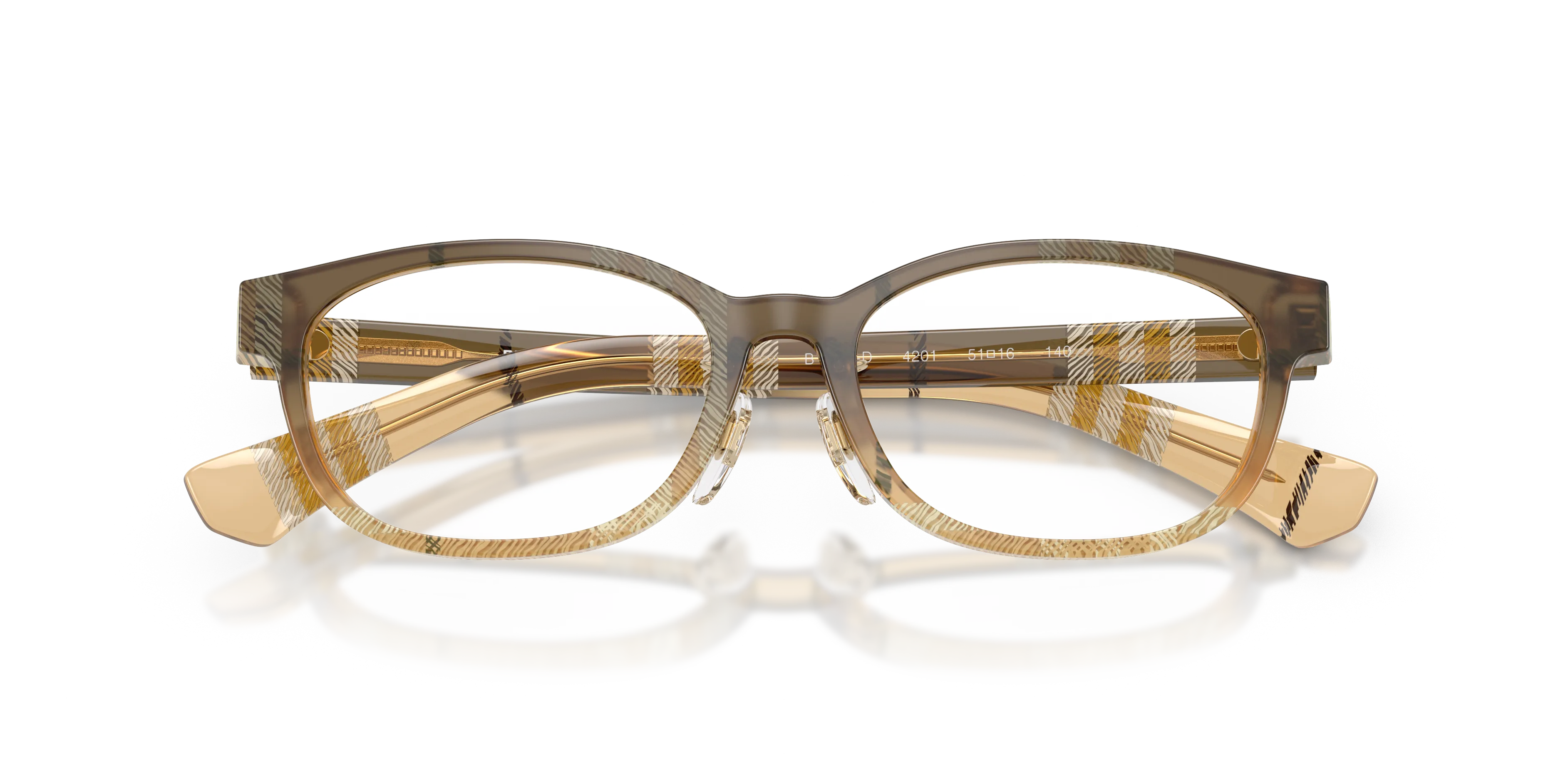 Burberry BE2447D 4201 Montature da vista Acetato Marrone Rotonda Normale - immagine 2