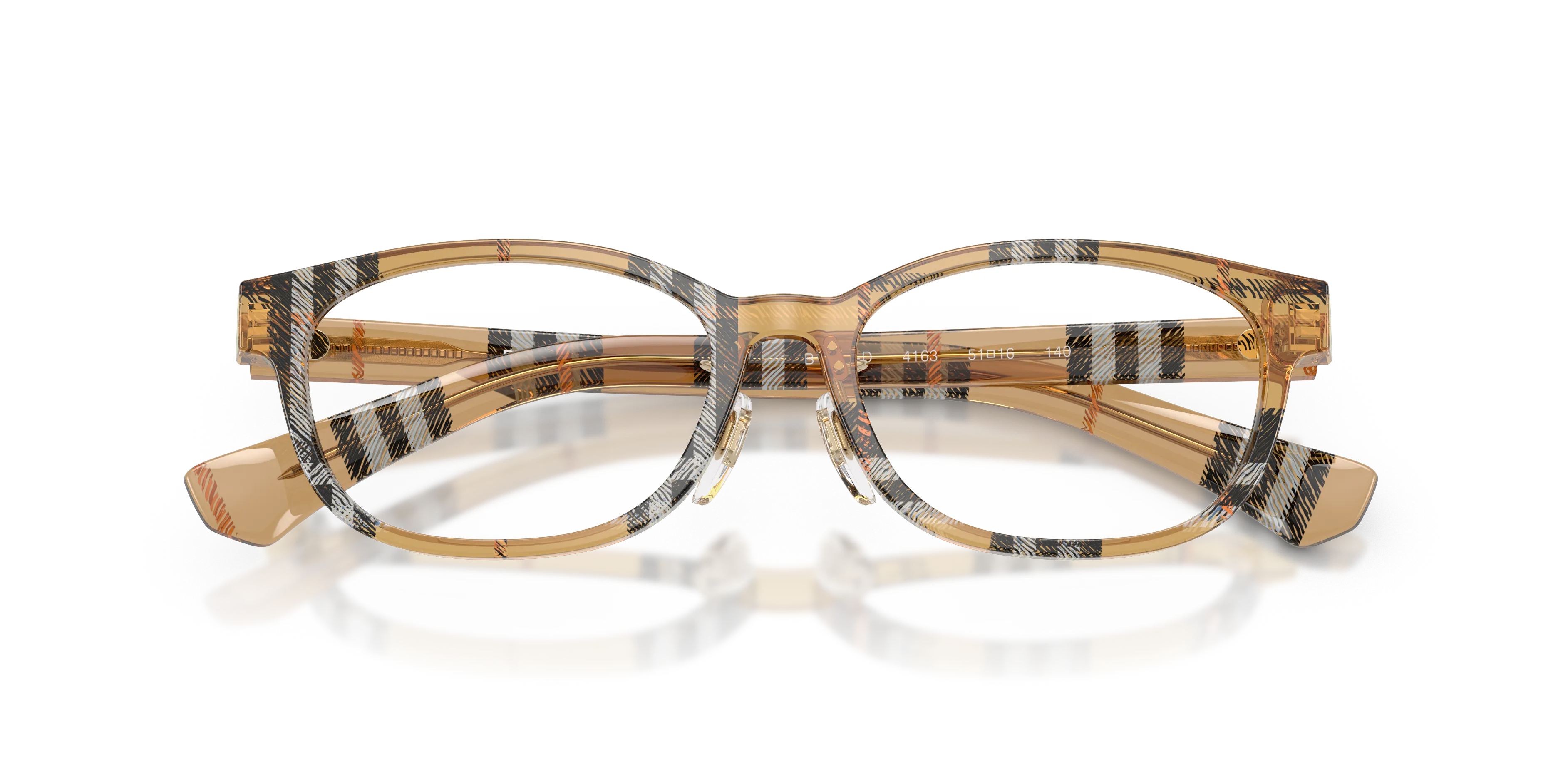 Burberry BE2447D 4163 Montature da vista Acetato Marrone Rotonda Normale - immagine 2