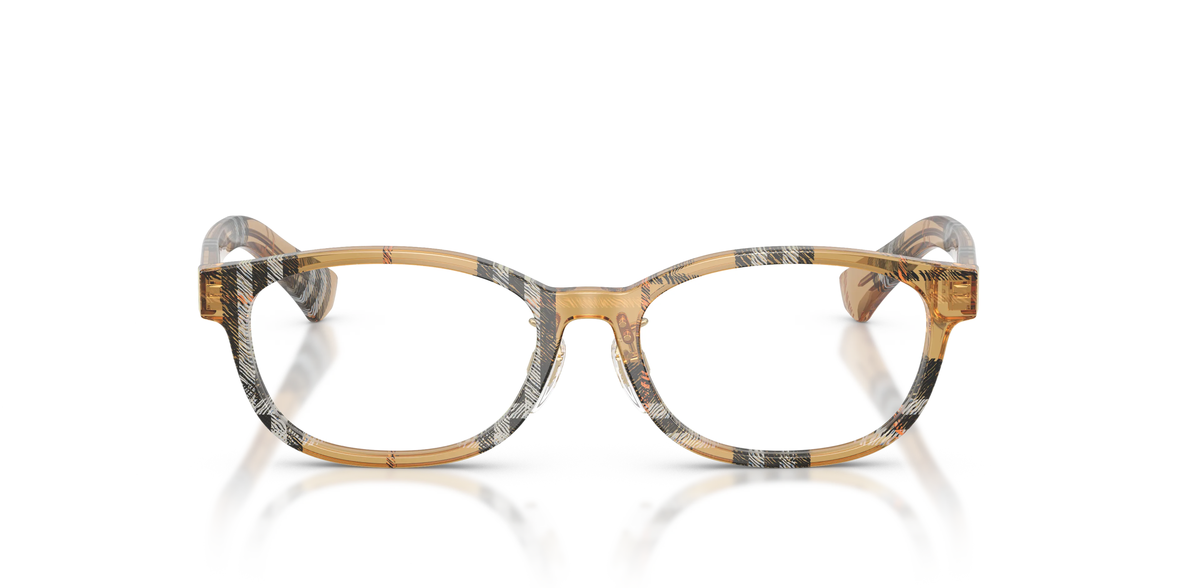 Burberry BE2447D 4163 Montature da vista Acetato Marrone Rotonda Normale - immagine 3