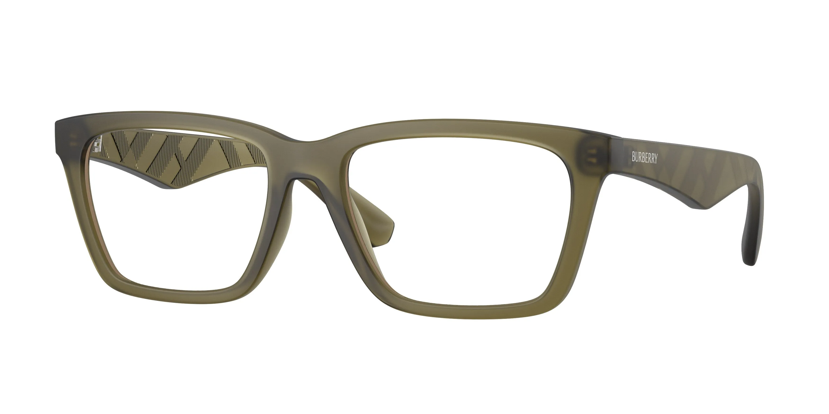 Burberry BE2446U 4212 Montature da vista Iniettato Verde Squadrata Normale - immagine 1