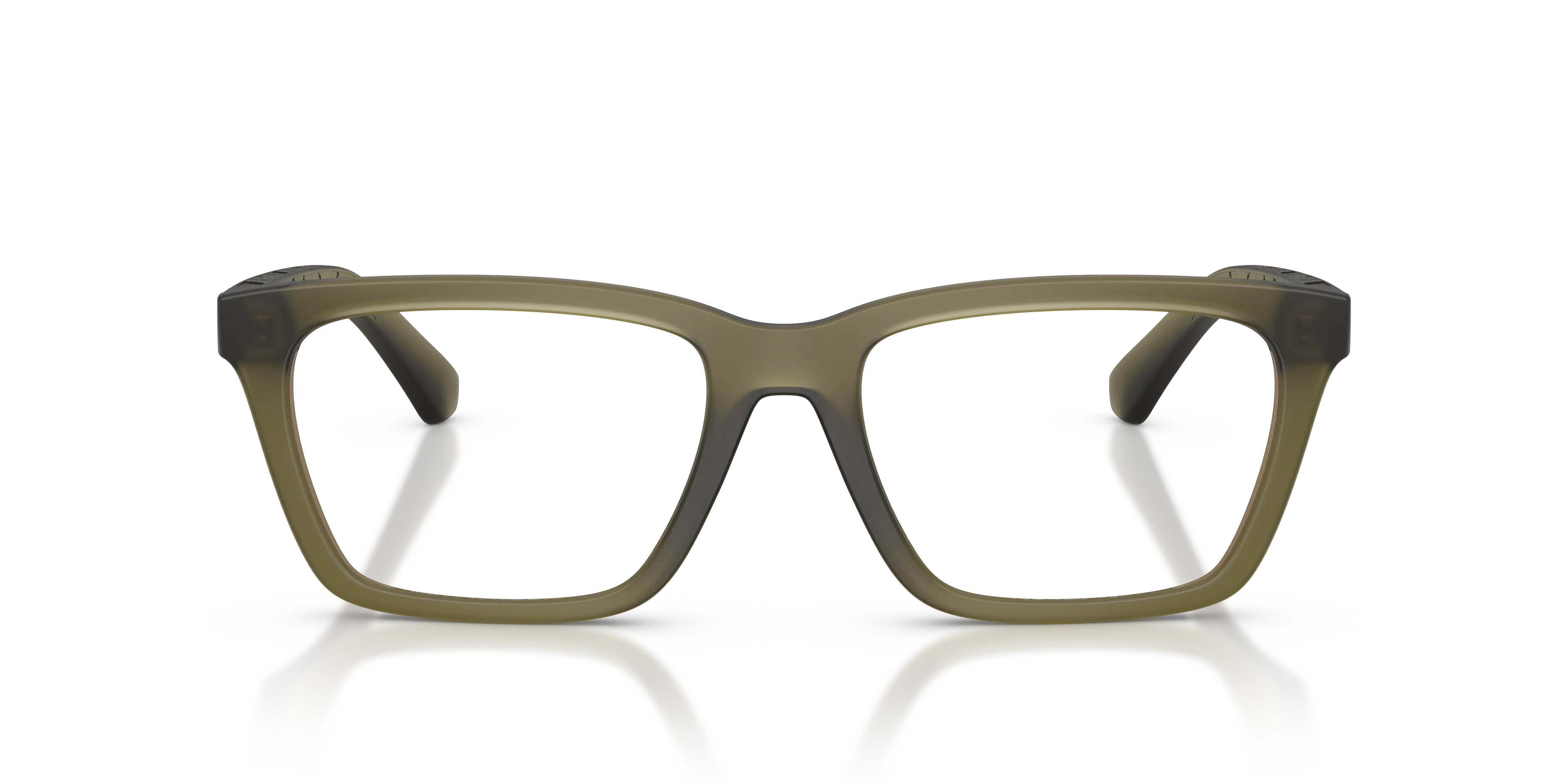 Burberry BE2446U 4212 Montature da vista Iniettato Verde Squadrata Normale - immagine 3