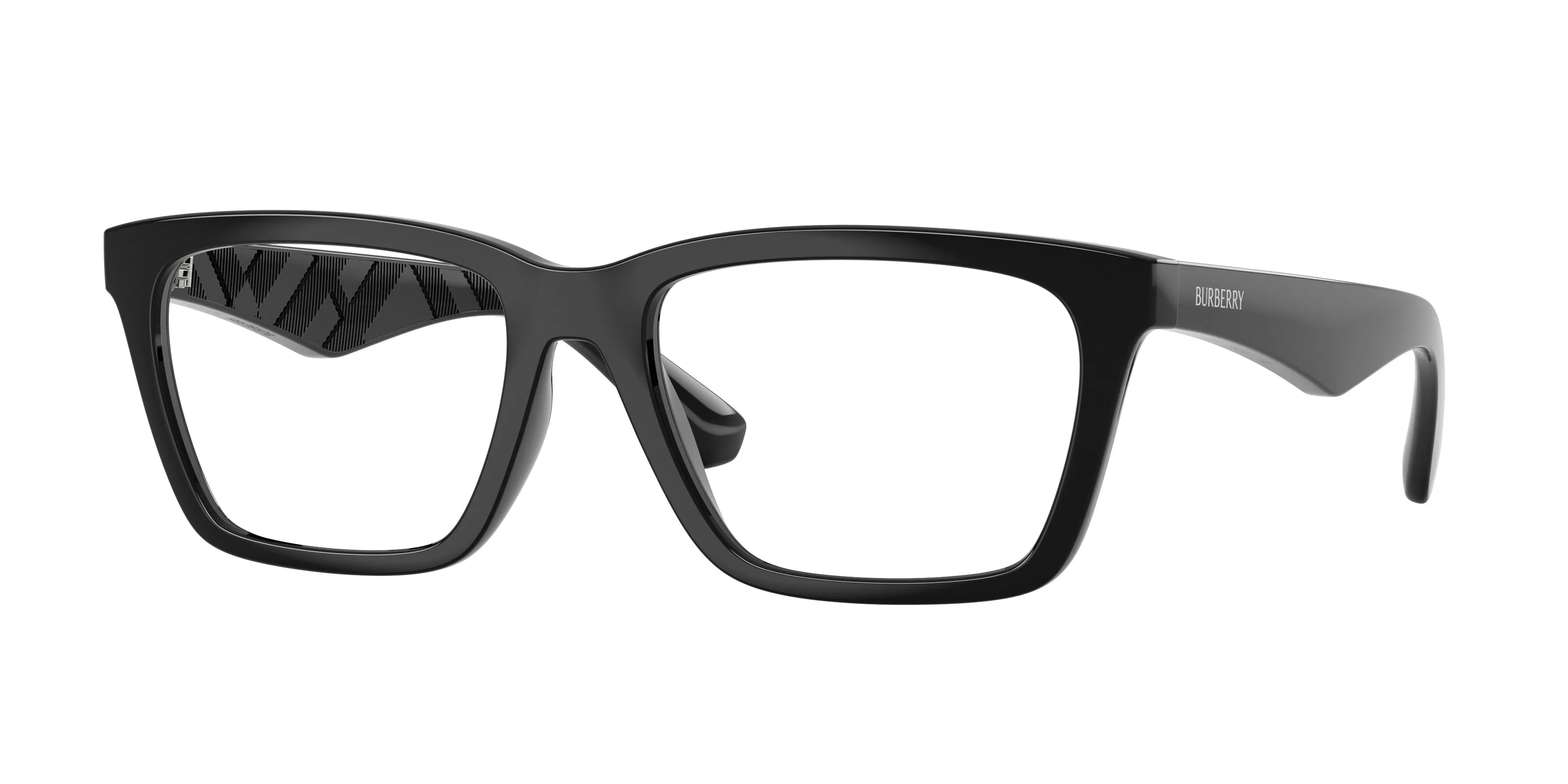 Burberry BE2446U 3001 Montature da vista Iniettato Nero Squadrata Normale - immagine 1