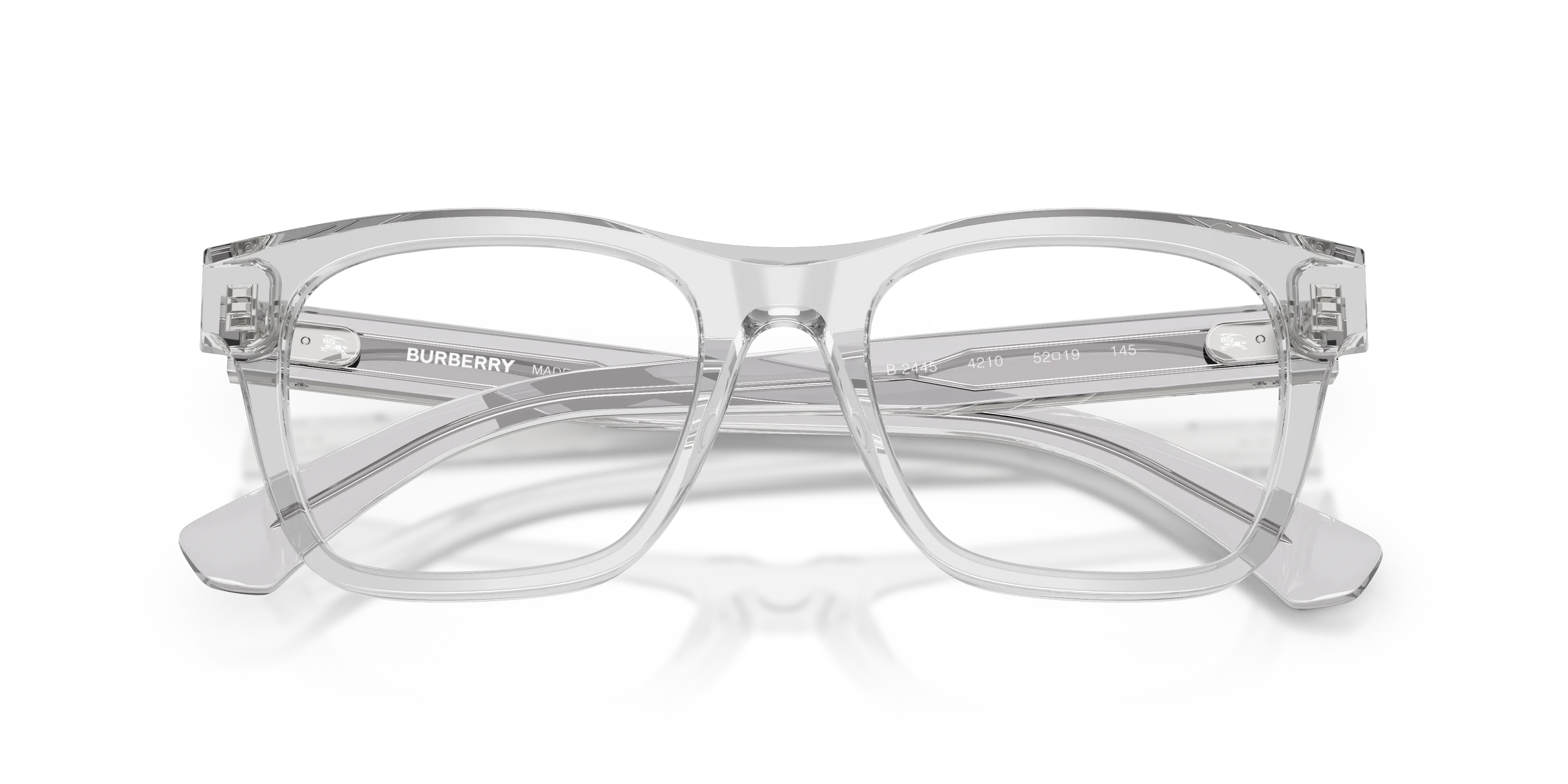 Burberry BE2445 4210 Montature da vista Acetato Grigio Squadrata Normale - immagine 2