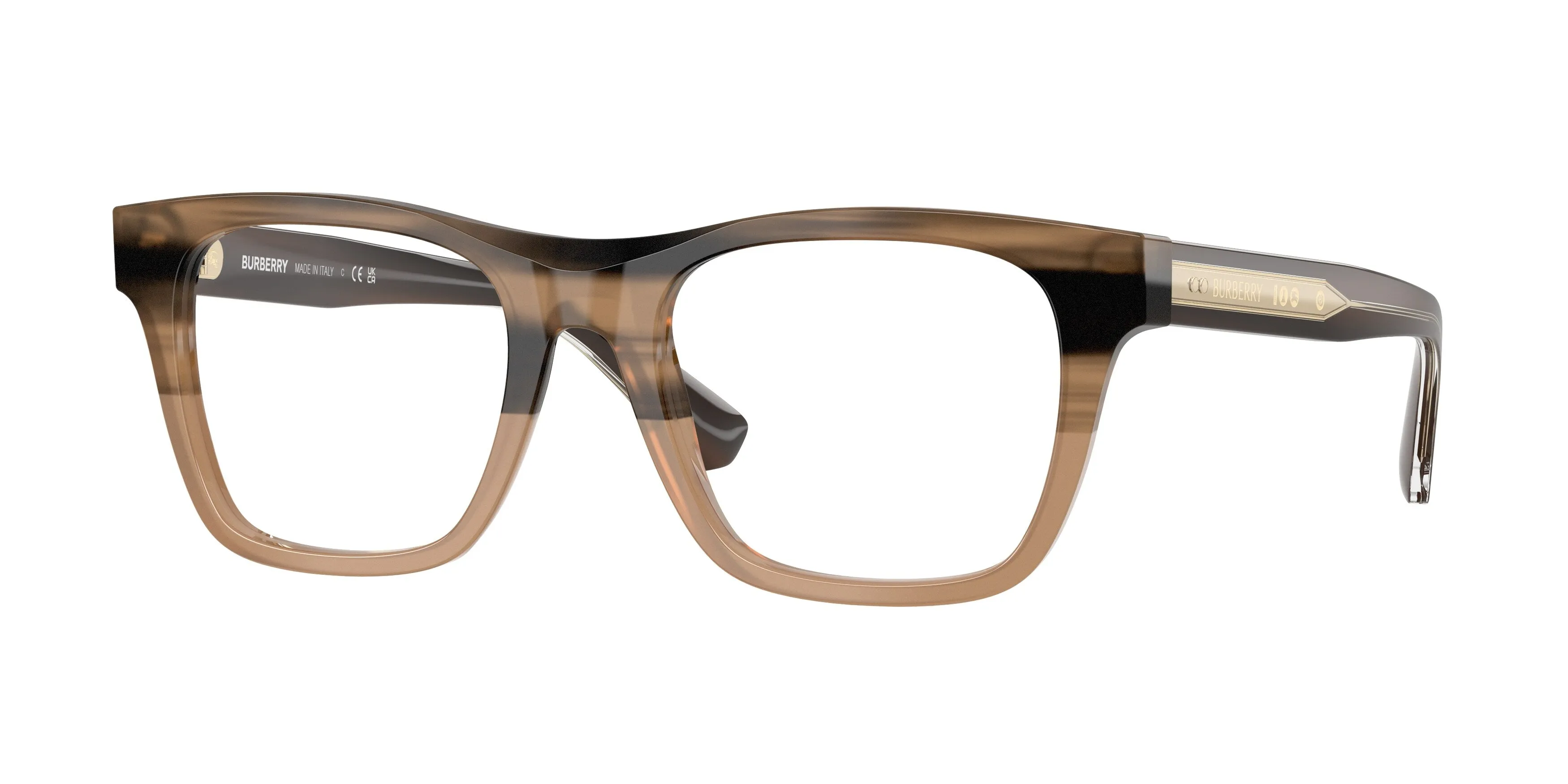 Burberry BE2445 4207 Montature da vista Acetato Beige Squadrata Normale - immagine 1
