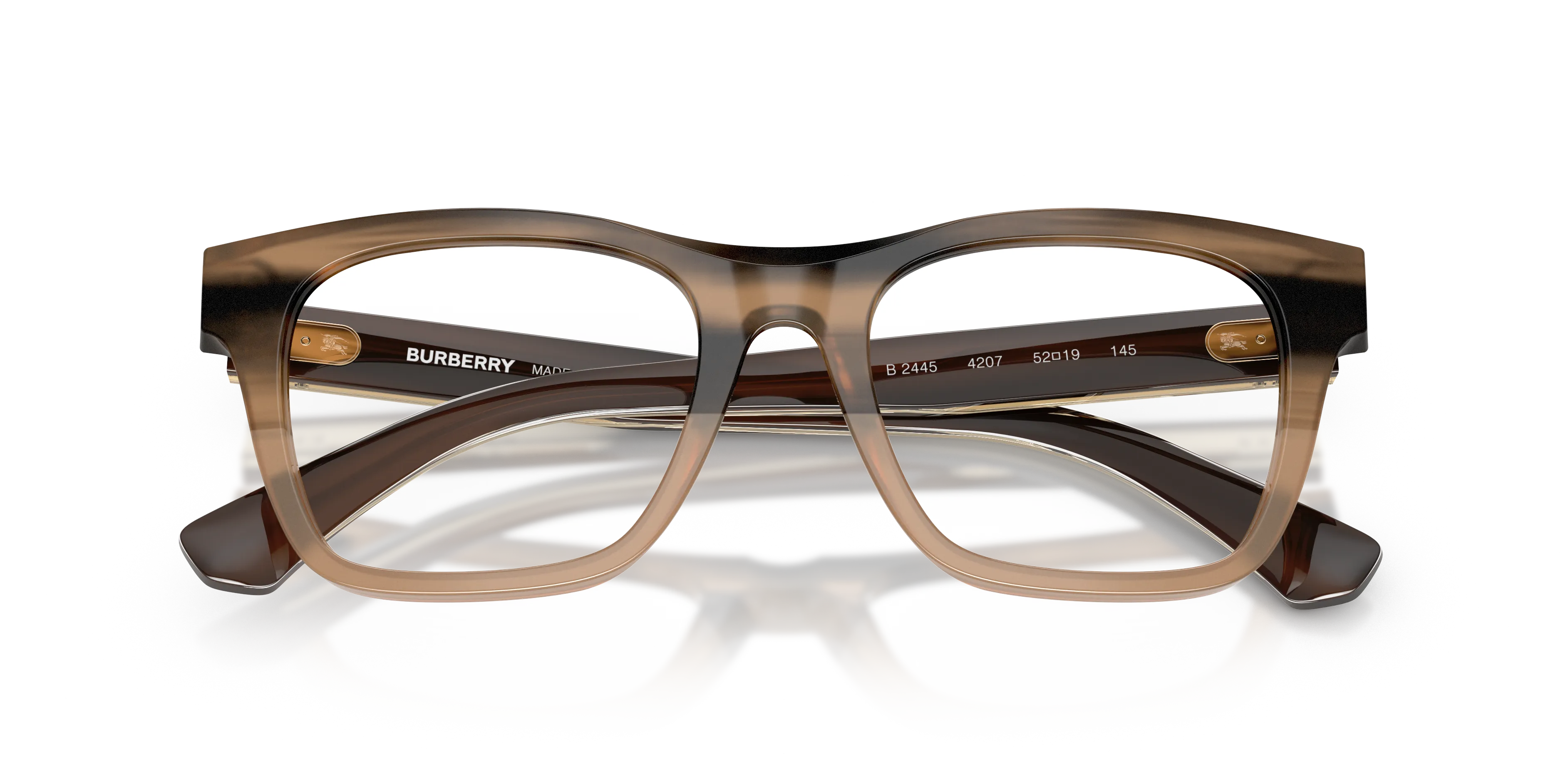 Burberry BE2445 4207 Montature da vista Acetato Beige Squadrata Normale - immagine 2