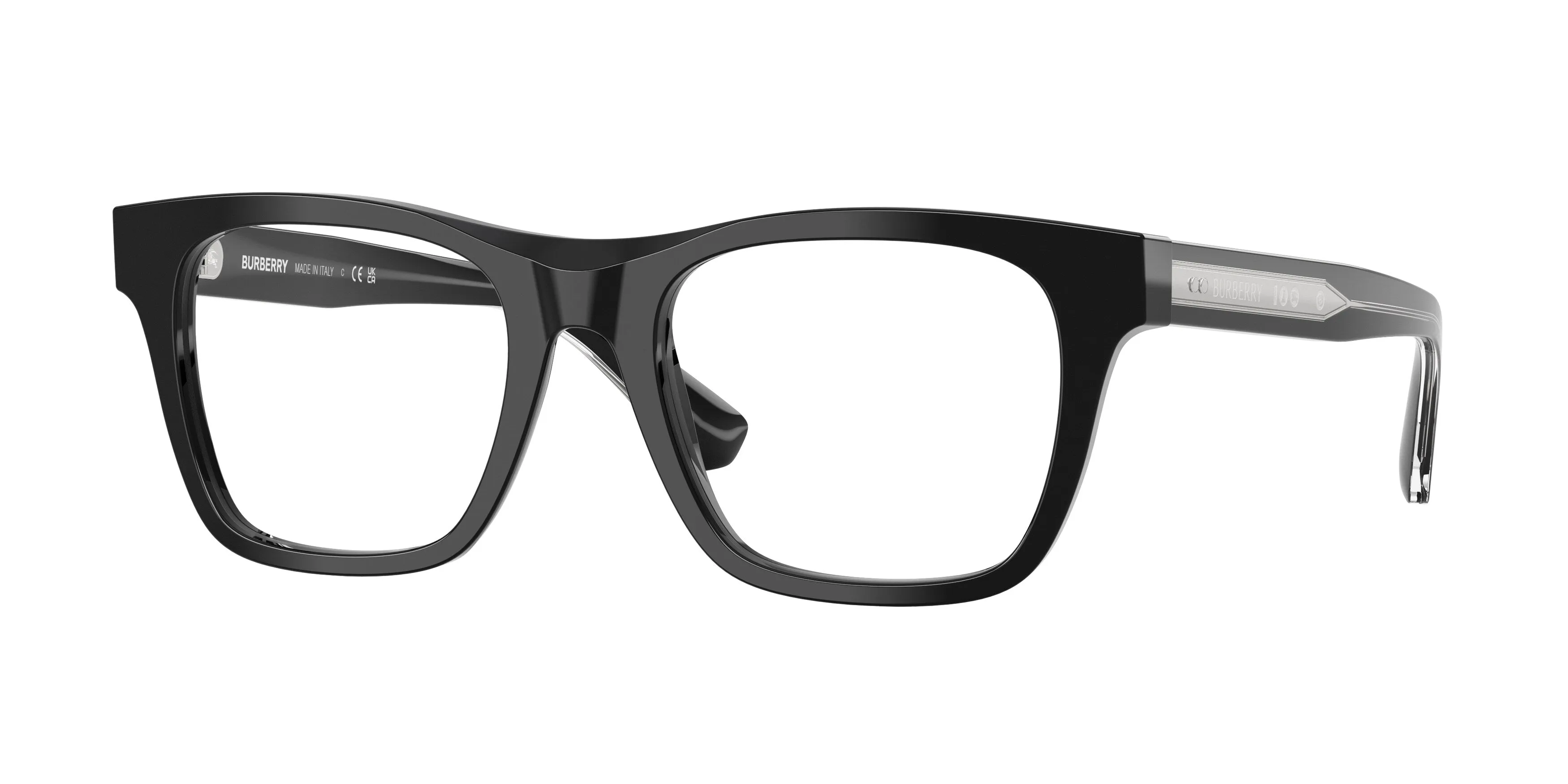 Burberry BE2445 4206 Montature da vista Acetato Nero Squadrata Normale - immagine 1