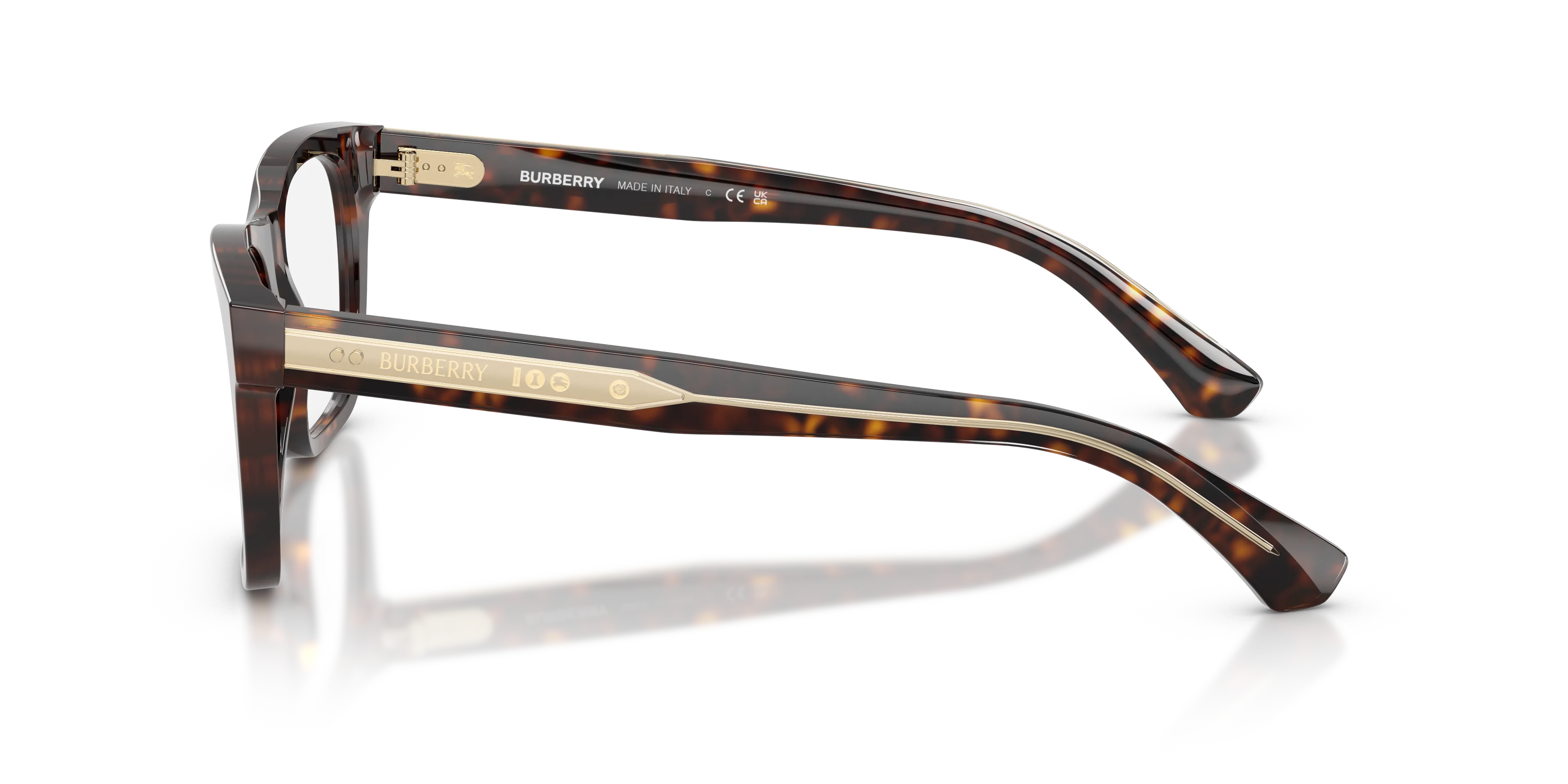 Burberry BE2445 4205 Montature da vista Acetato Marrone Squadrata Normale - immagine 4