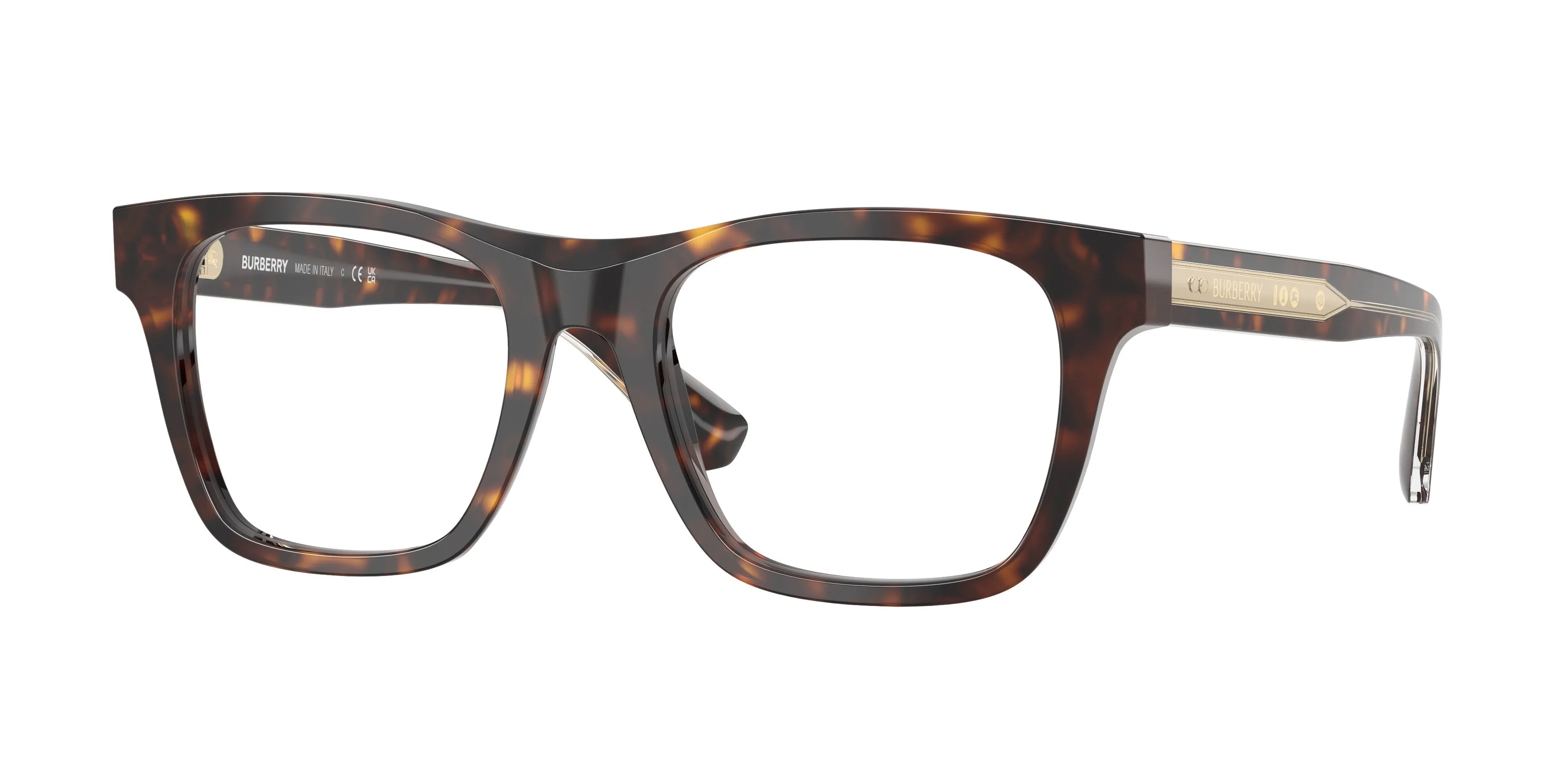 Burberry BE2445 4205 Montature da vista Acetato Marrone Squadrata Normale - immagine 1