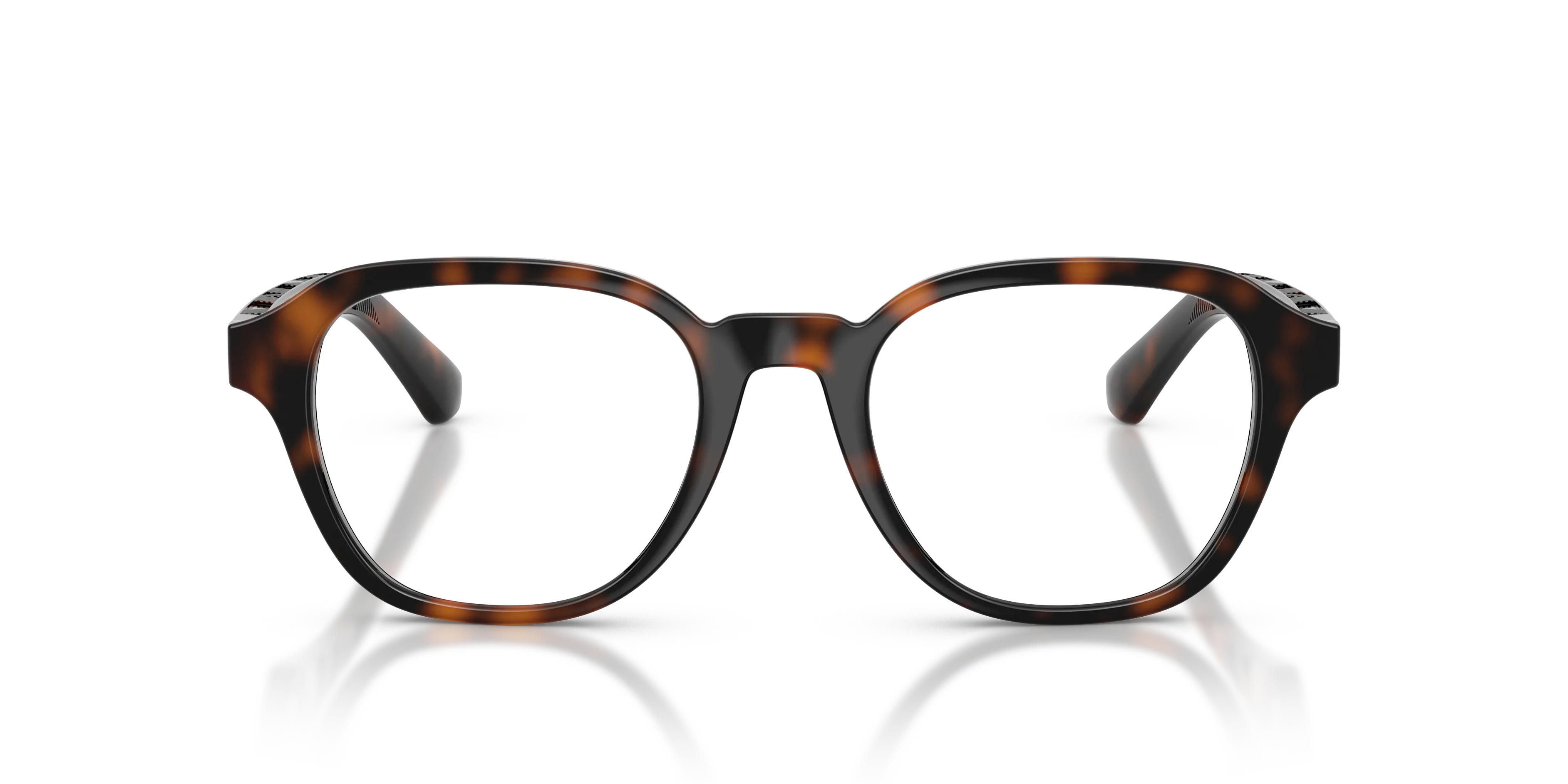 Burberry BE2444U 3002 Montature da vista Iniettato Marrone Pantos Normale - immagine 3