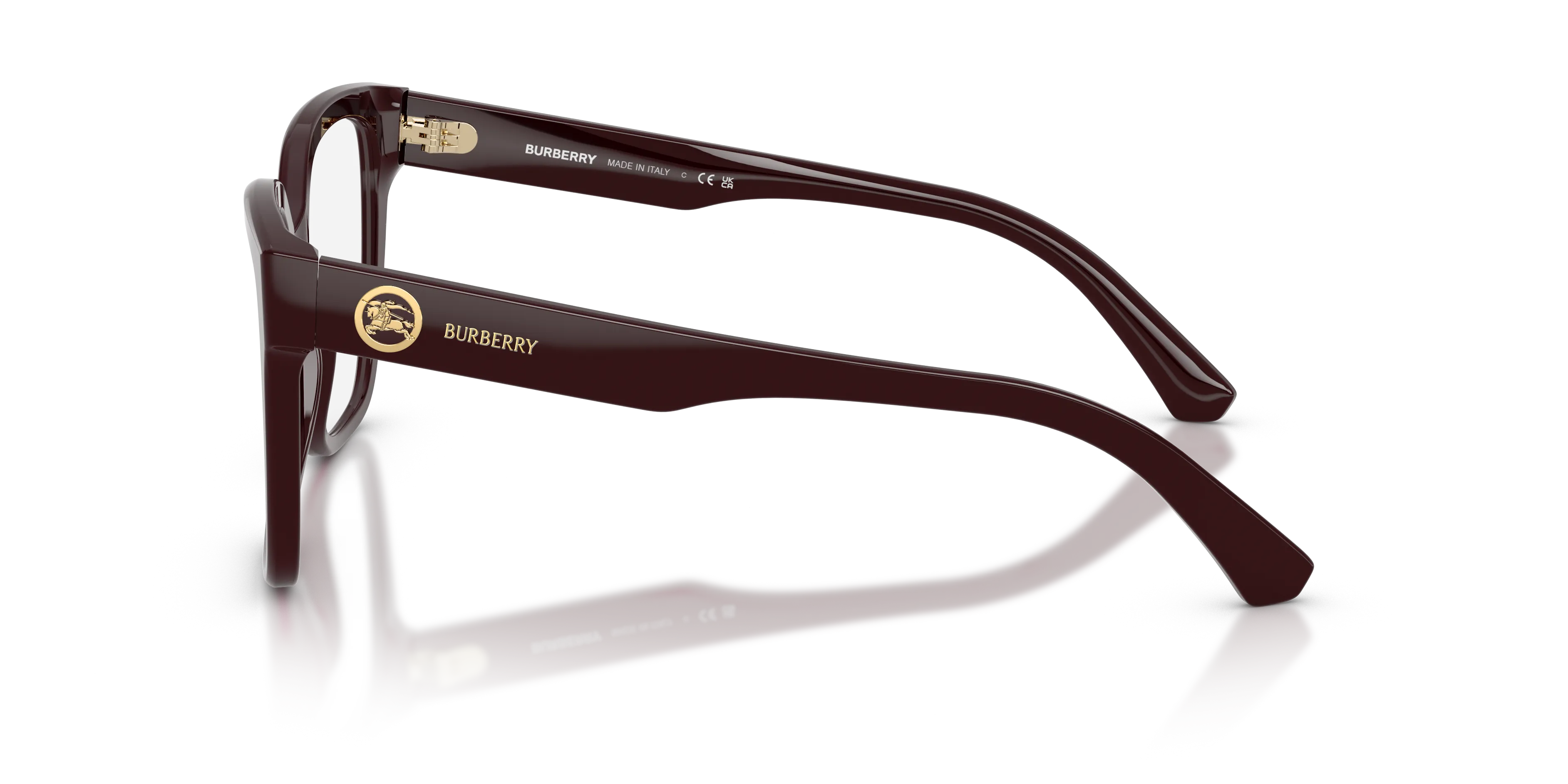 Burberry BE2443 4204 Montature da vista Acetato Rosso Squadrata Normale - immagine 4